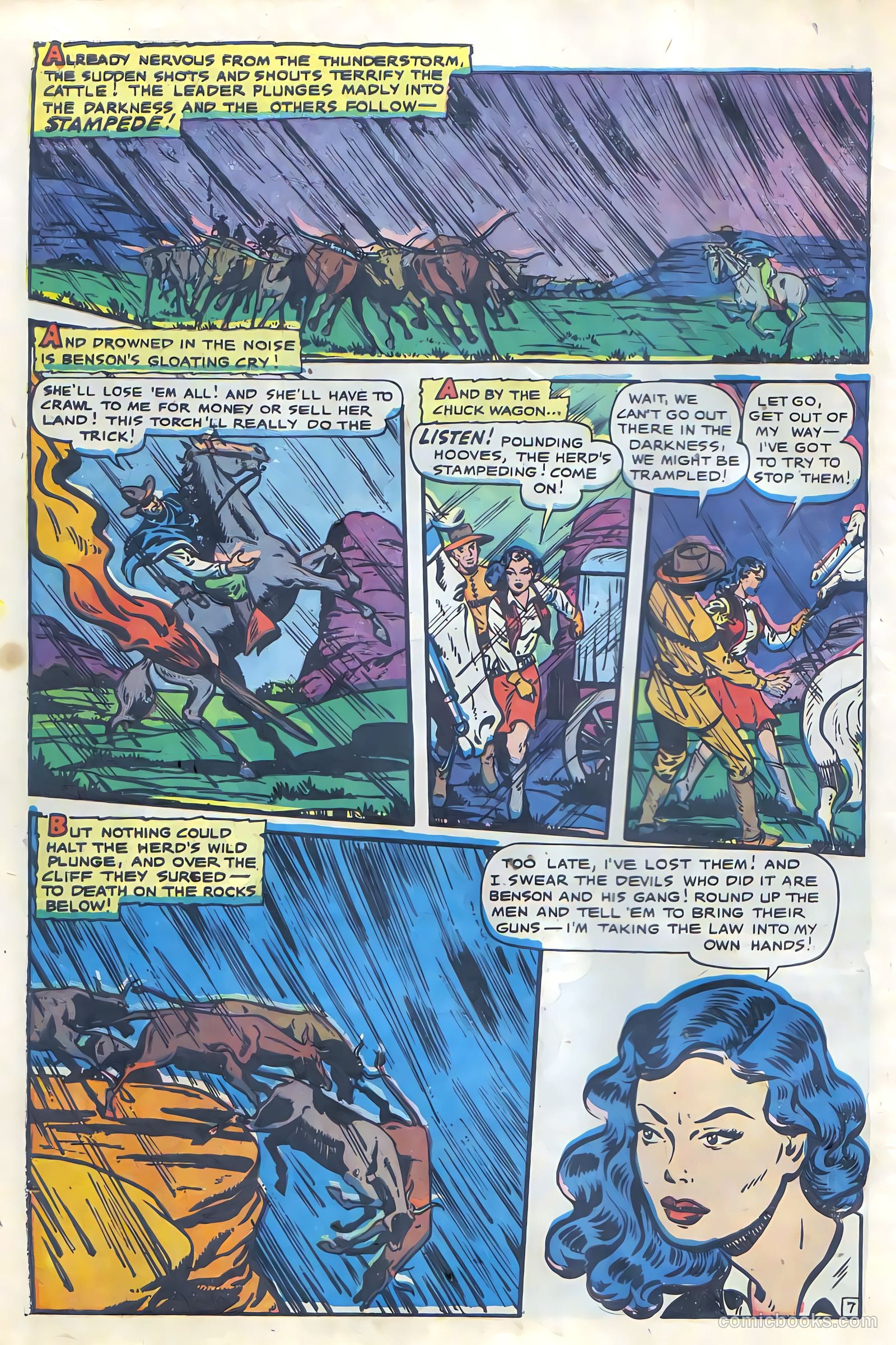 Cowgirl Romances #6 (1951, Fiction House) — page 10 of 36