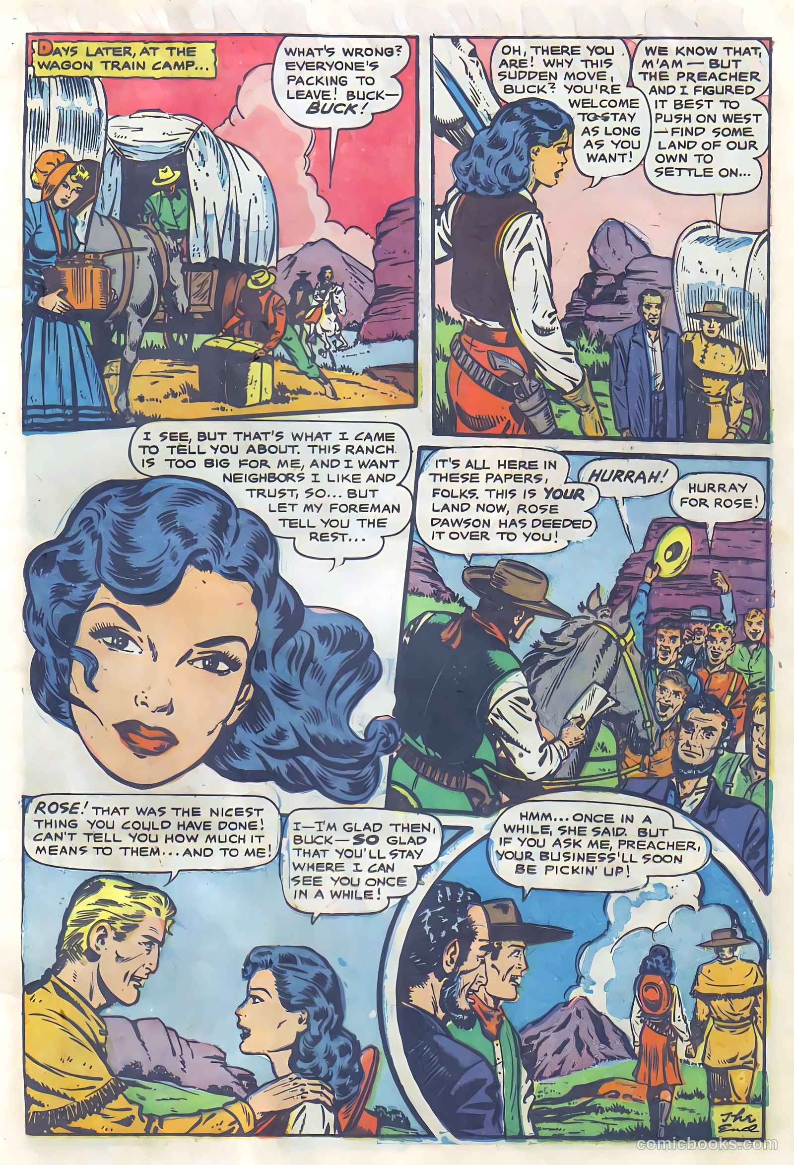Cowgirl Romances #6 (1951, Fiction House) — page 13 of 36
