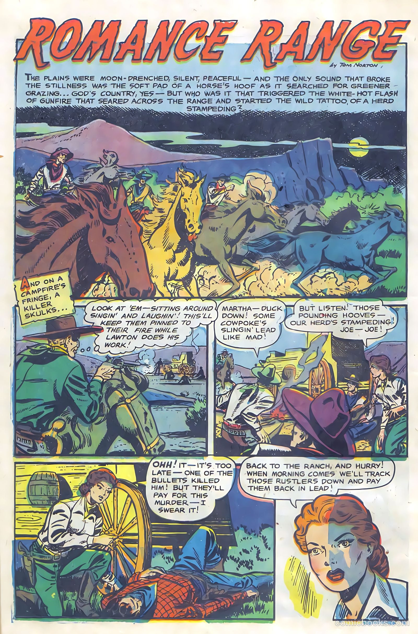 Cowgirl Romances #6 (1951, Fiction House) — page 14 of 36
