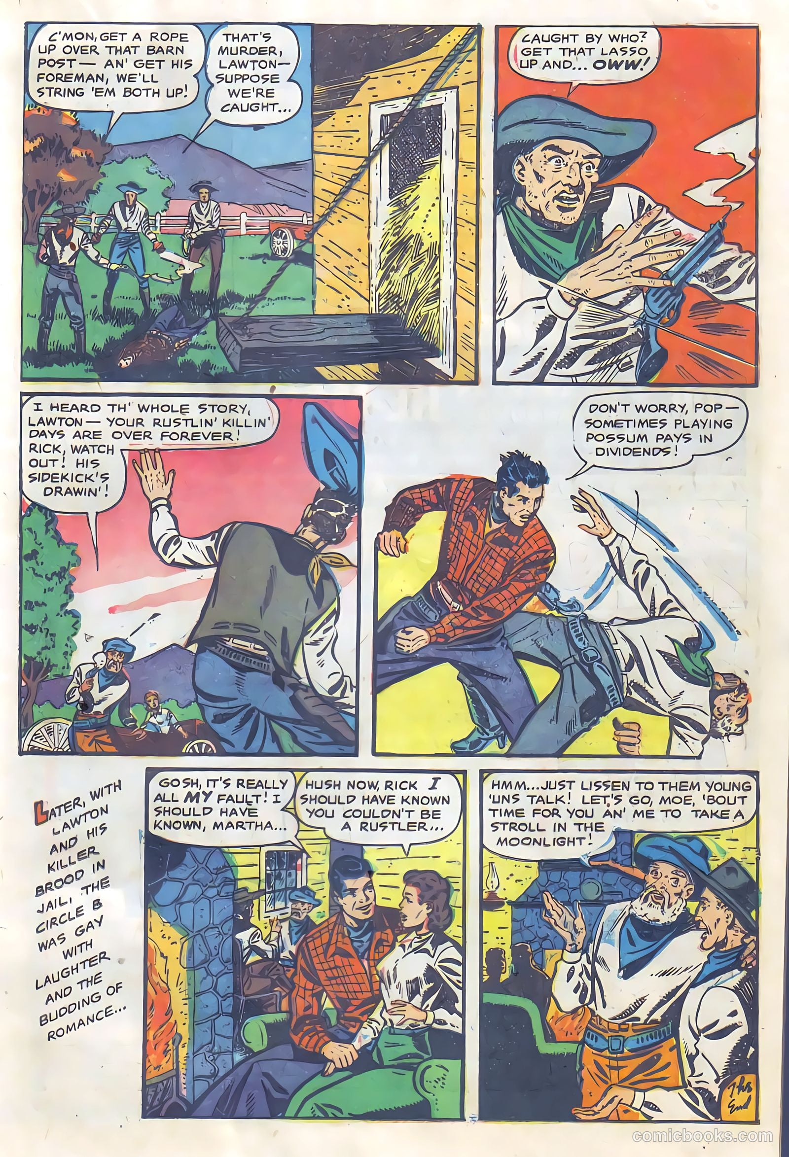Cowgirl Romances #6 (1951, Fiction House) — page 17 of 36