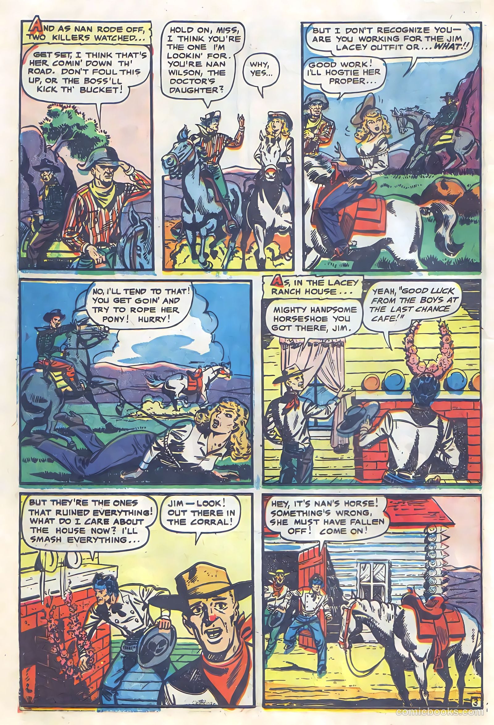 Cowgirl Romances #6 (1951, Fiction House) — page 22 of 36