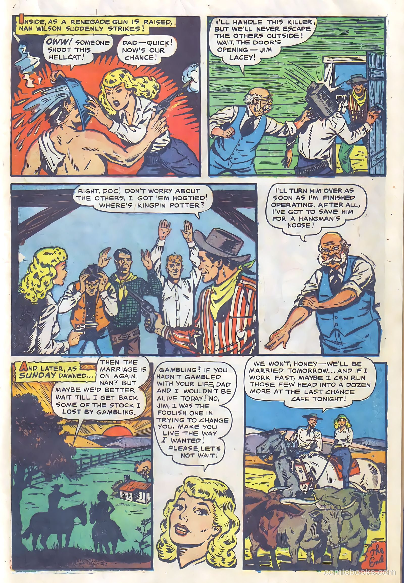 Cowgirl Romances #6 (1951, Fiction House) — page 25 of 36