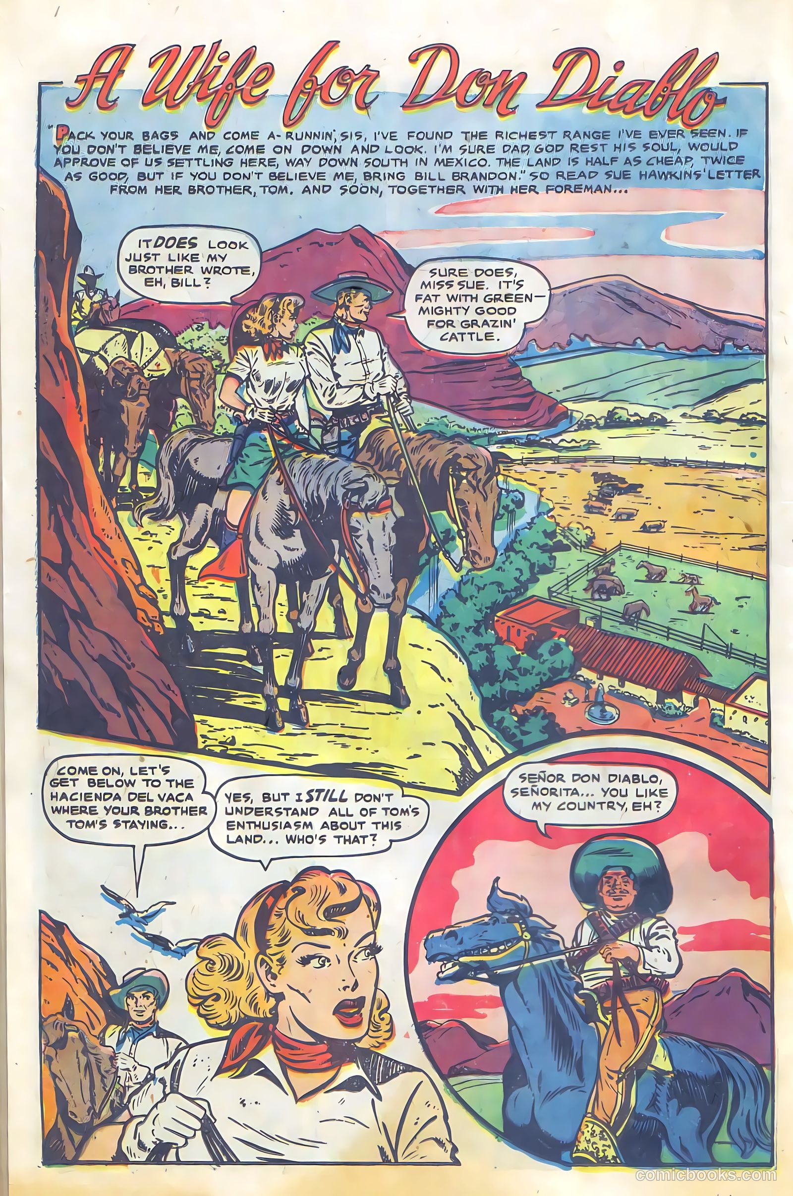 Cowgirl Romances #6 (1951, Fiction House) — page 26 of 36