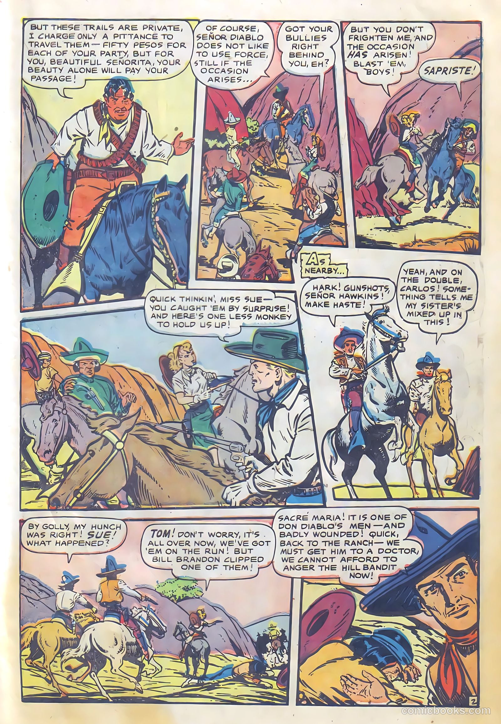 Cowgirl Romances #6 (1951, Fiction House) — page 27 of 36