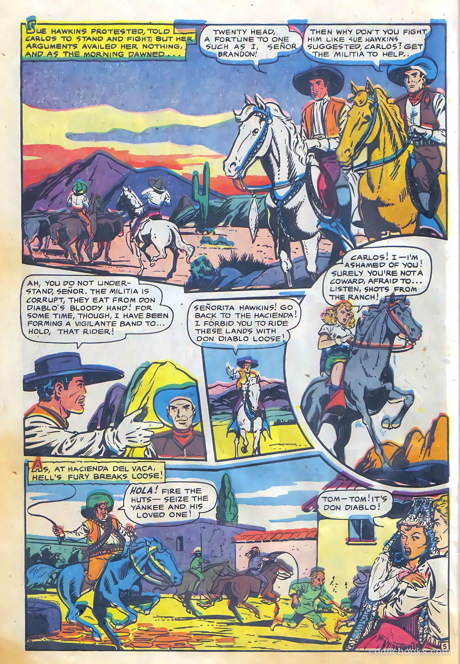 Cowgirl Romances #6 (1951, Fiction House) — page 30 of 36