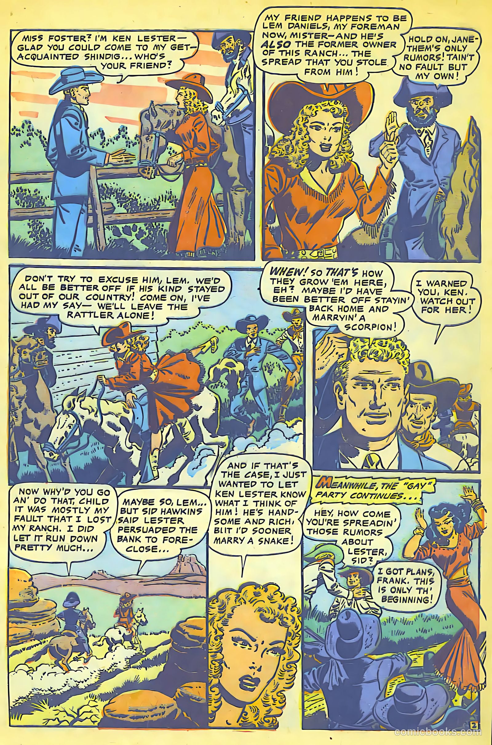 Cowgirl Romances #8 (1952) — page 5 of 36
