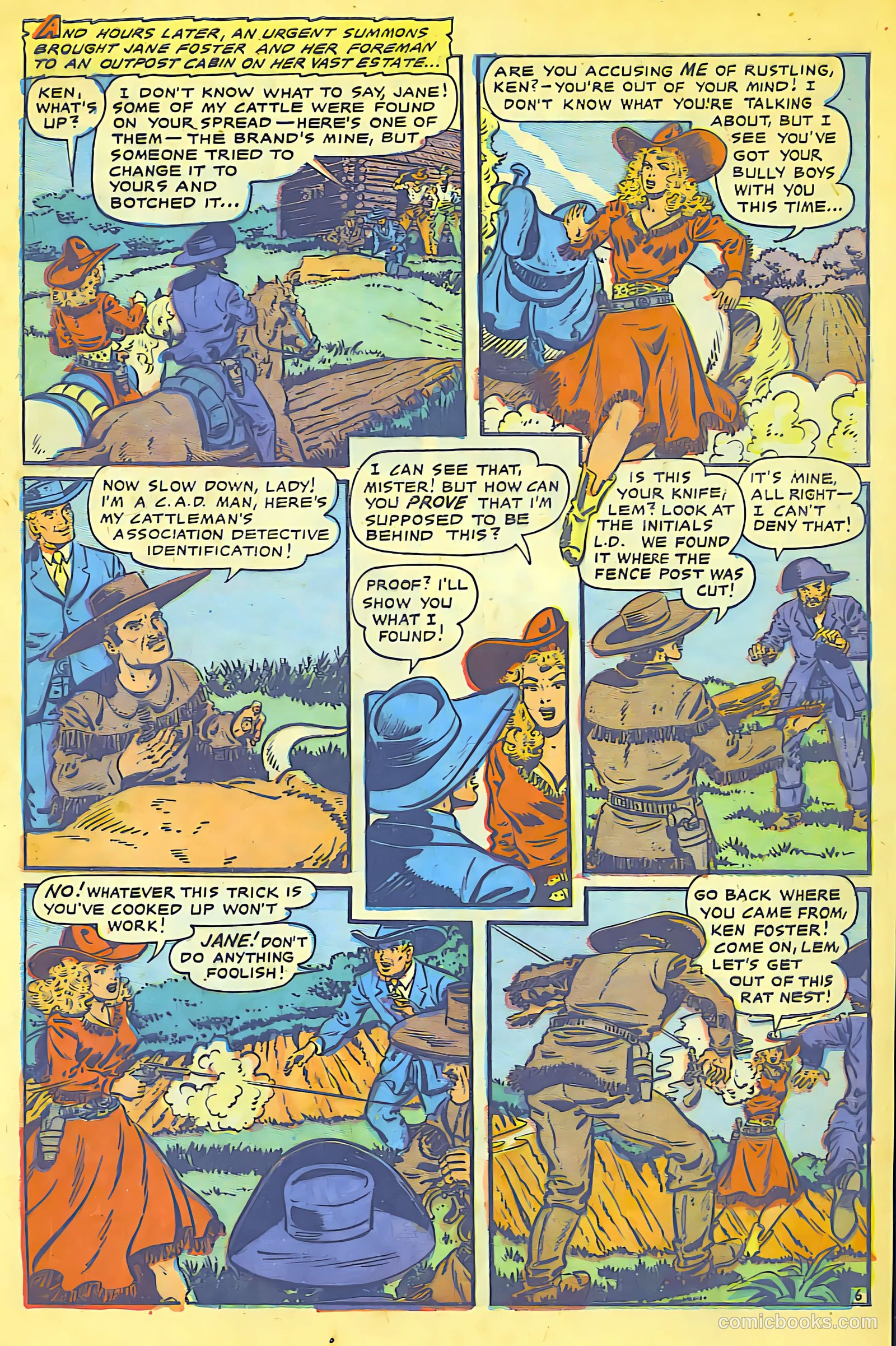 Cowgirl Romances #8 (1952) — page 9 of 36