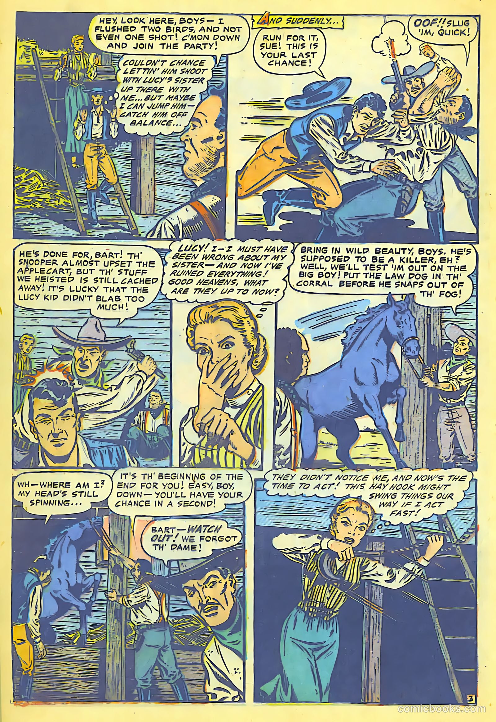 Cowgirl Romances #8 (1952) — page 16 of 36