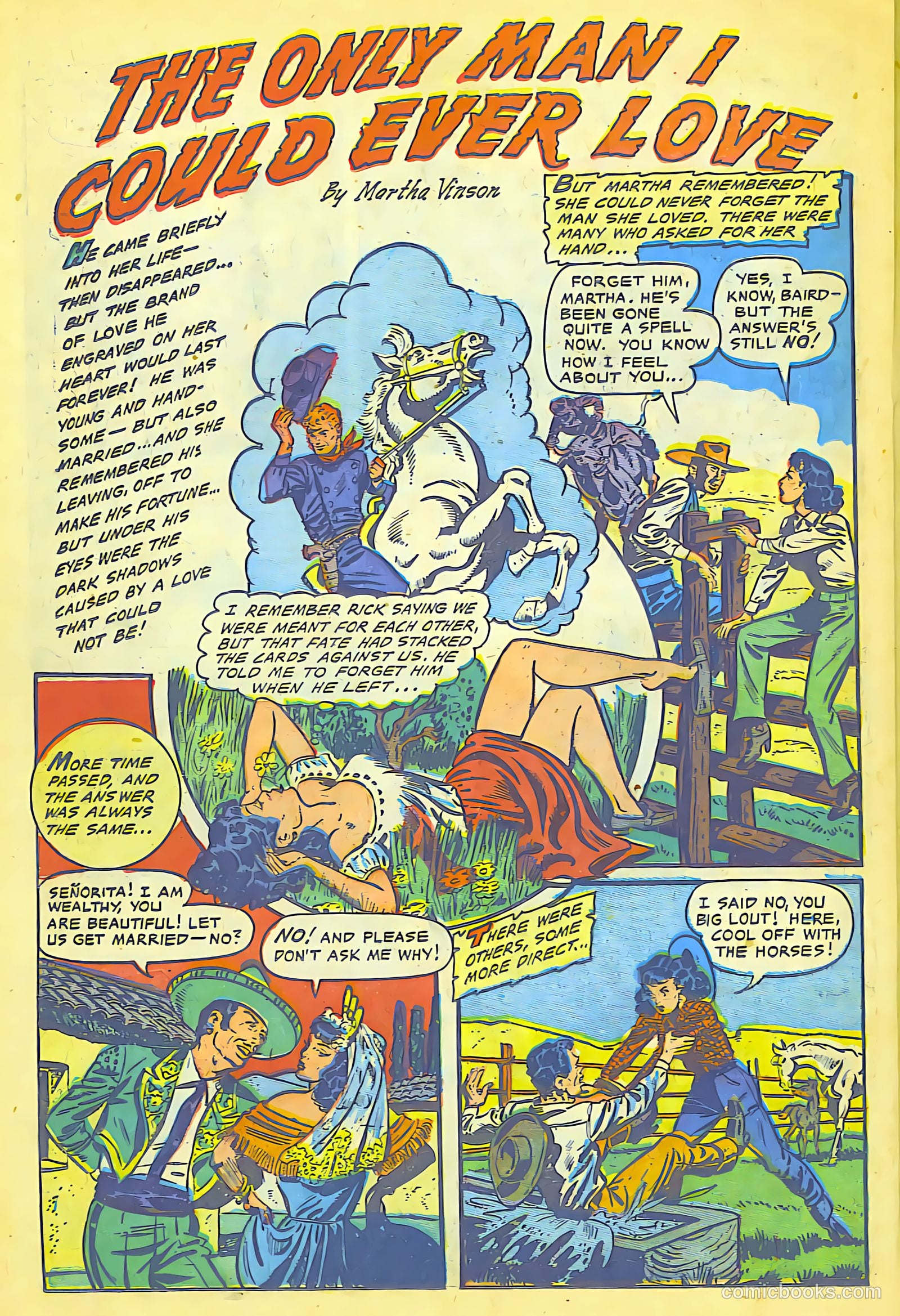 Cowgirl Romances #8 (1952) — page 26 of 36