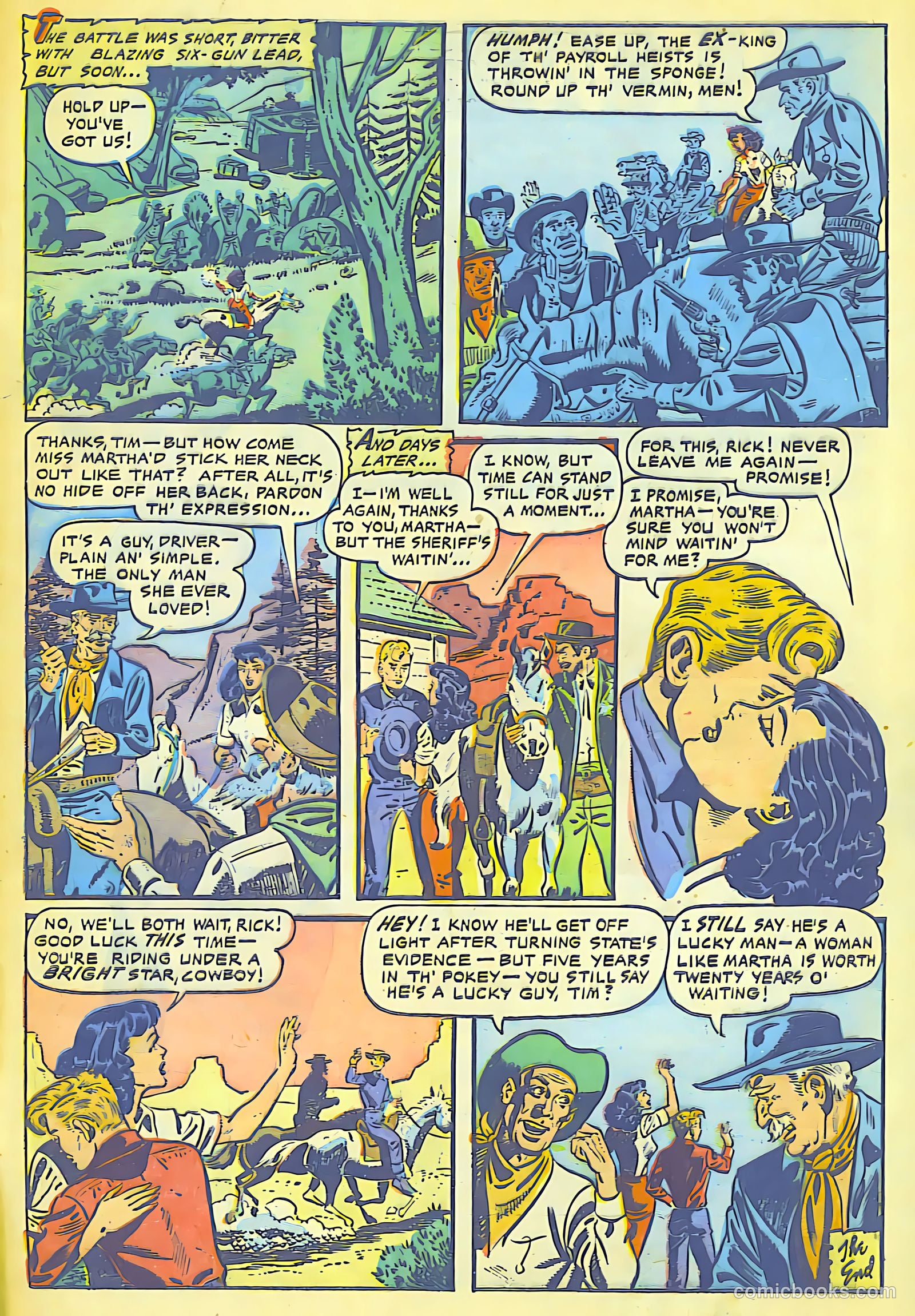 Cowgirl Romances #8 (1952) — page 33 of 36