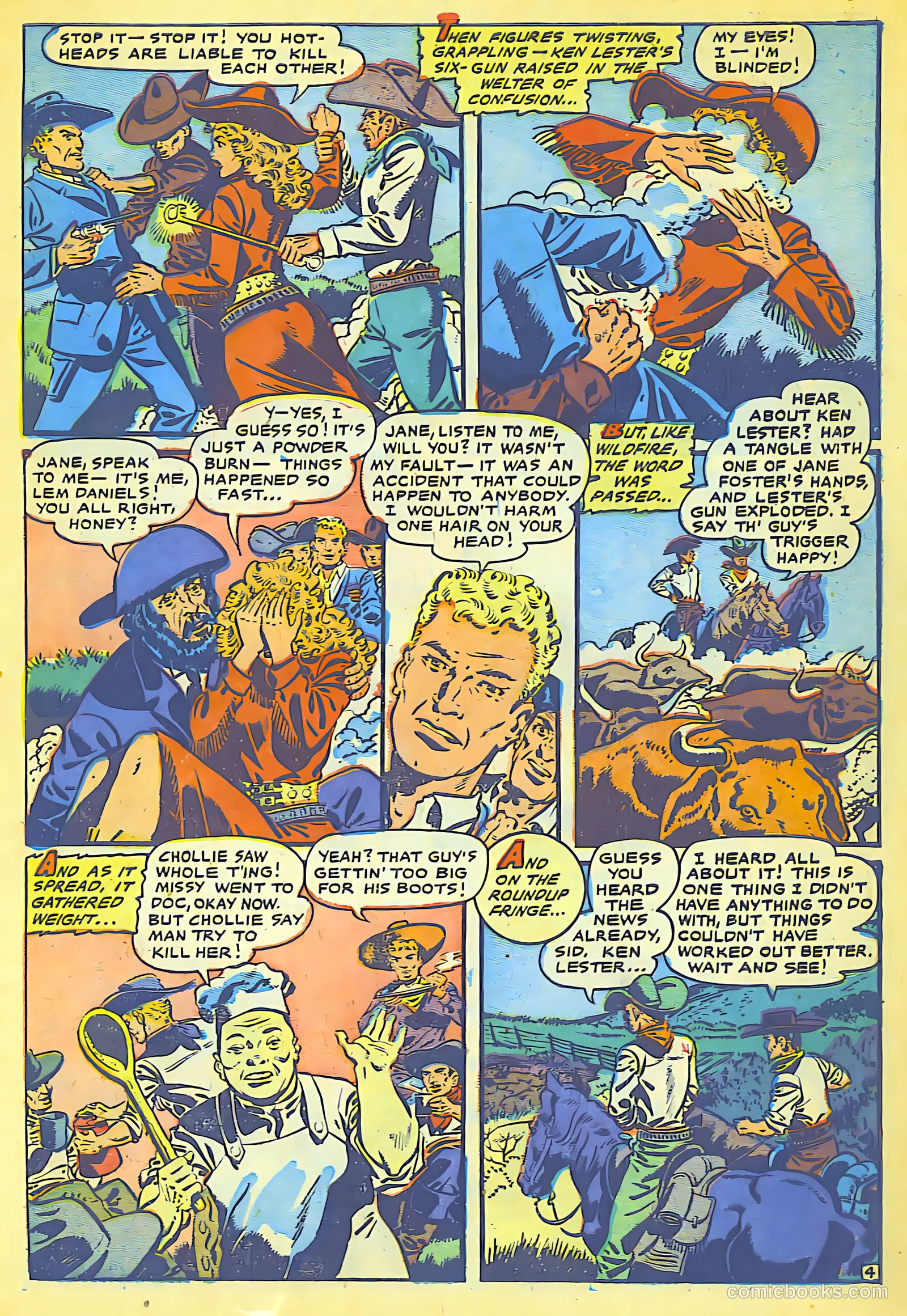 Cowgirl Romances #8 (1951) — page 5 of 29