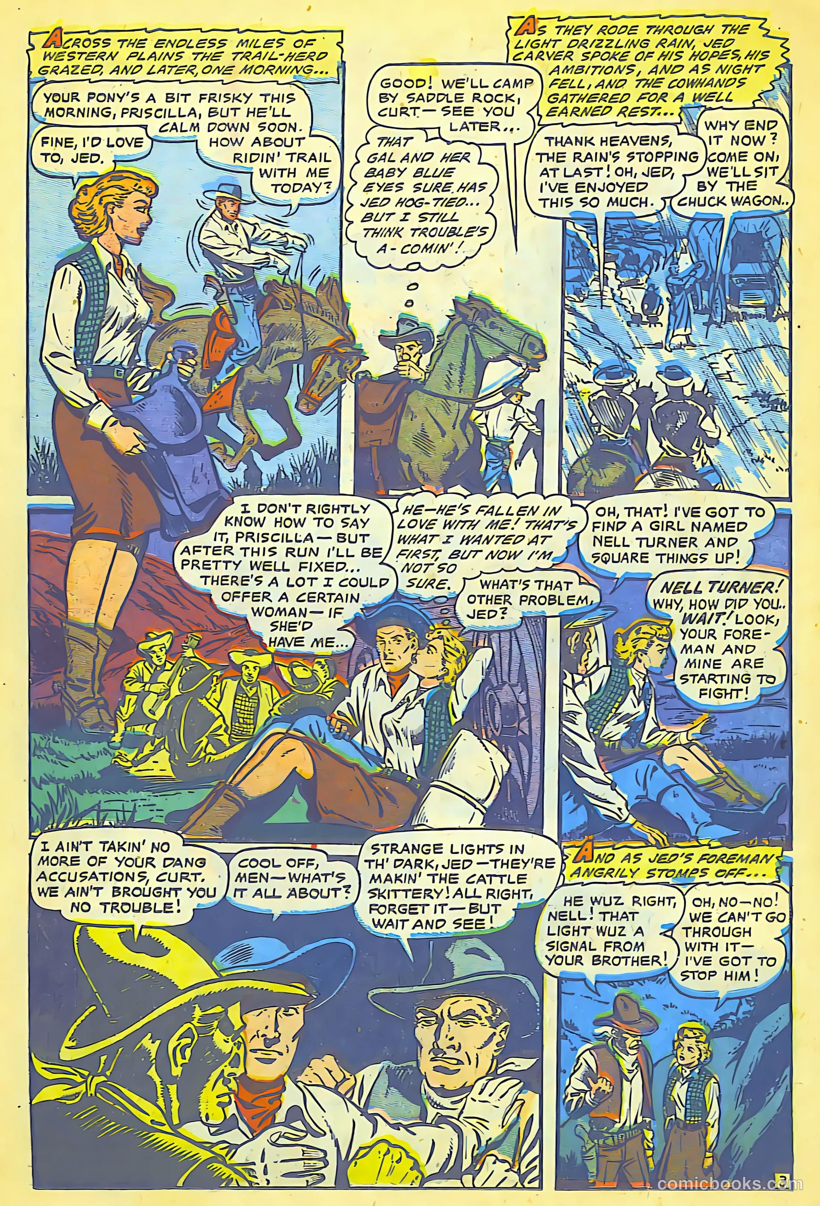 Cowgirl Romances #8 (1951) — page 18 of 29