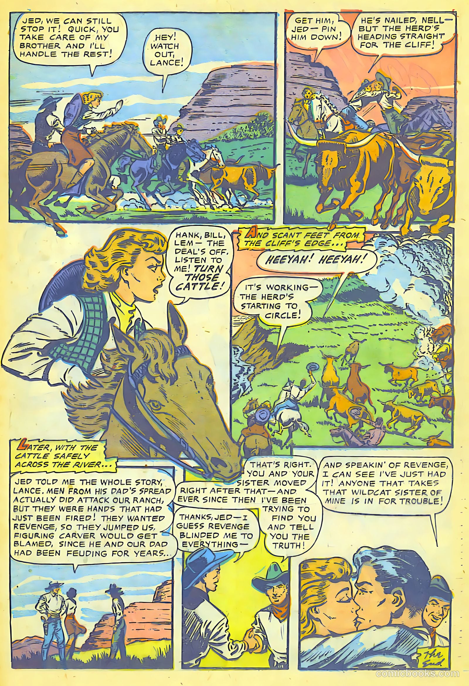 Cowgirl Romances #8 (1951) — page 21 of 29