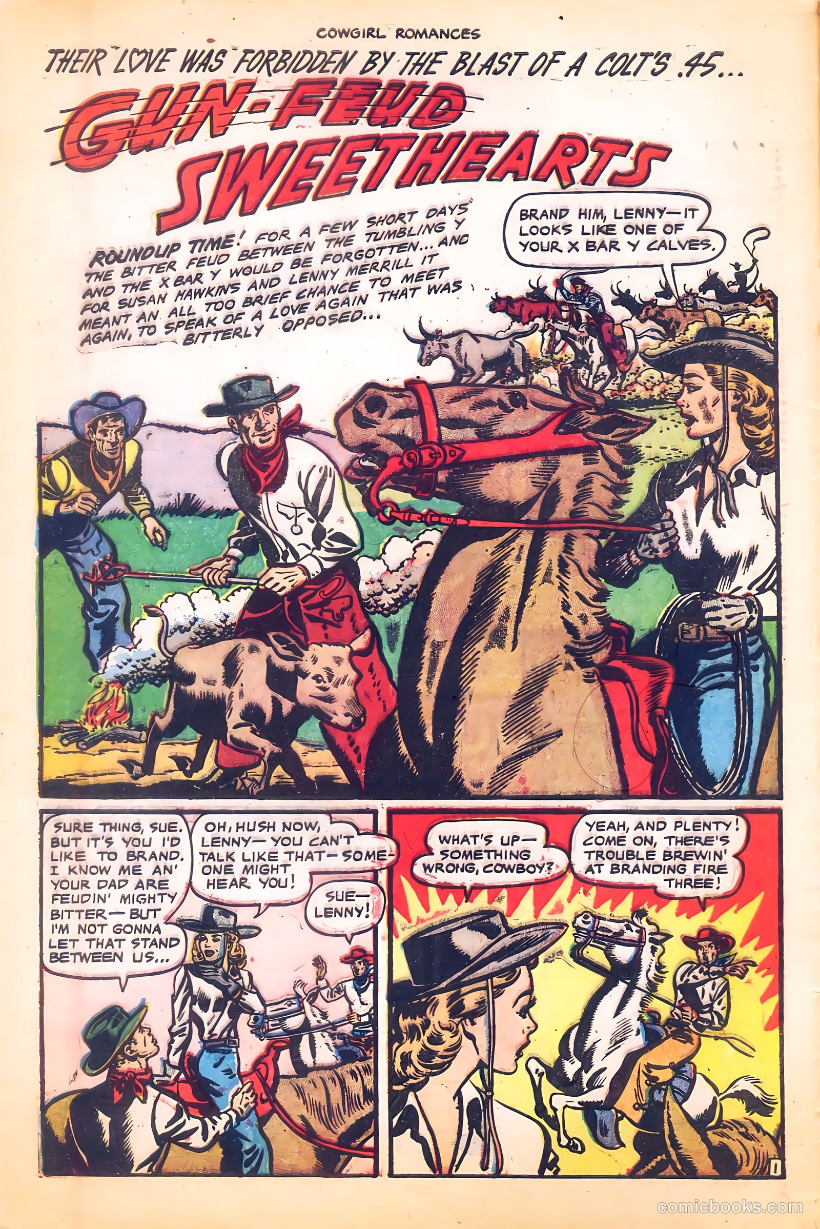 Cowgirl Romances #9 (1952) — page 4 of 36