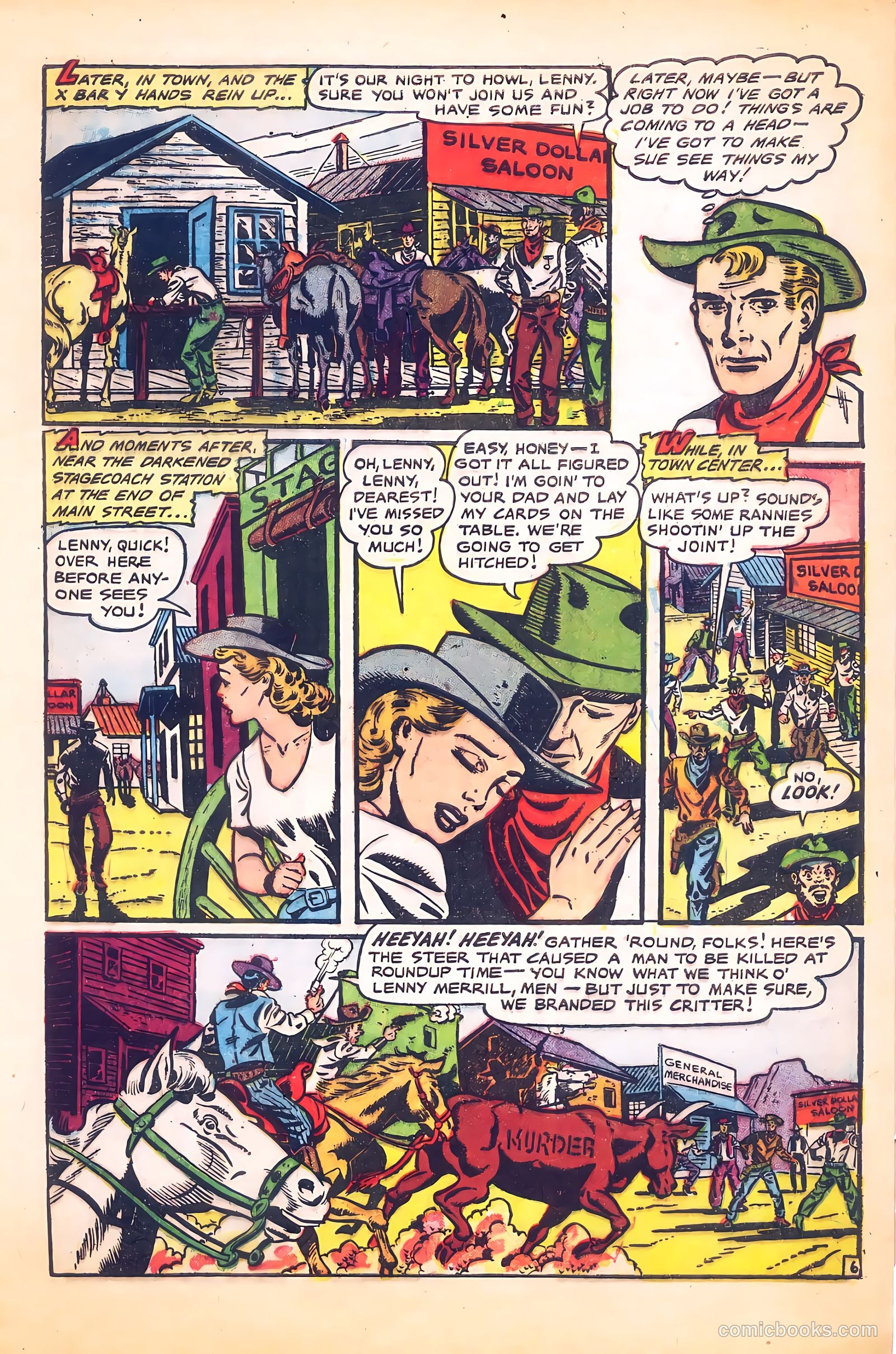 Cowgirl Romances #9 (1952) — page 9 of 36