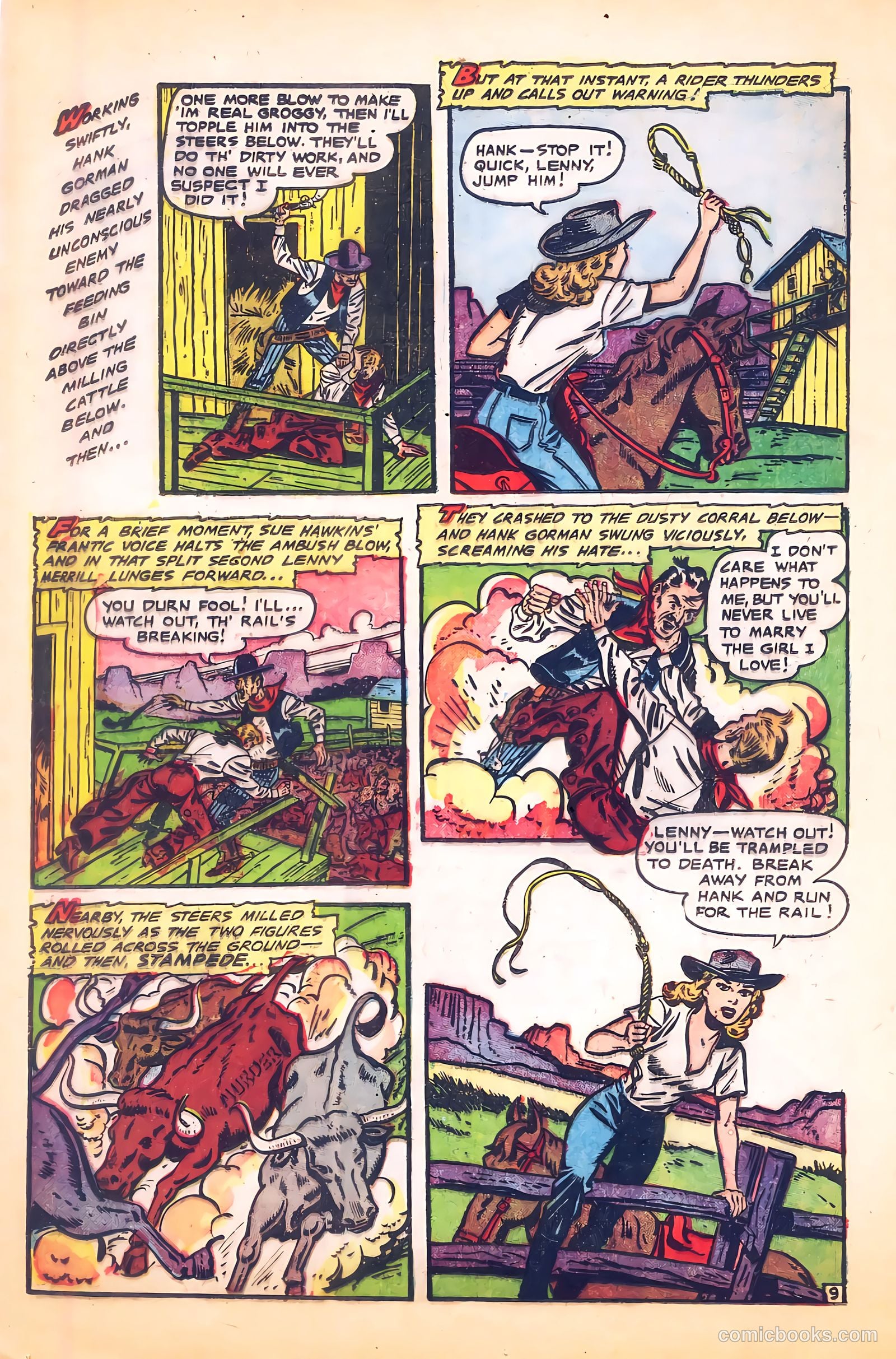 Cowgirl Romances #9 (1952) — page 12 of 36