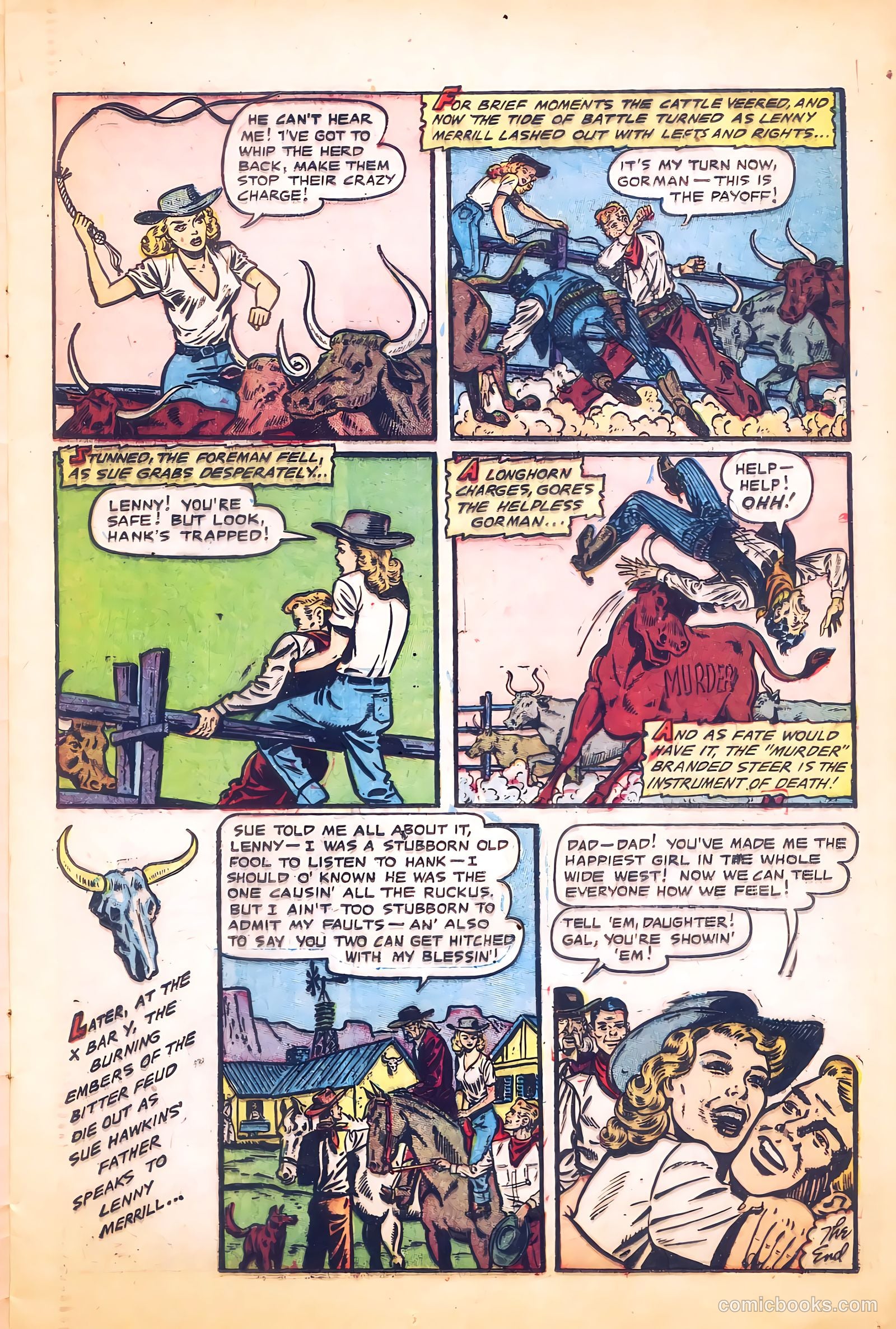 Cowgirl Romances #9 (1952) — page 13 of 36