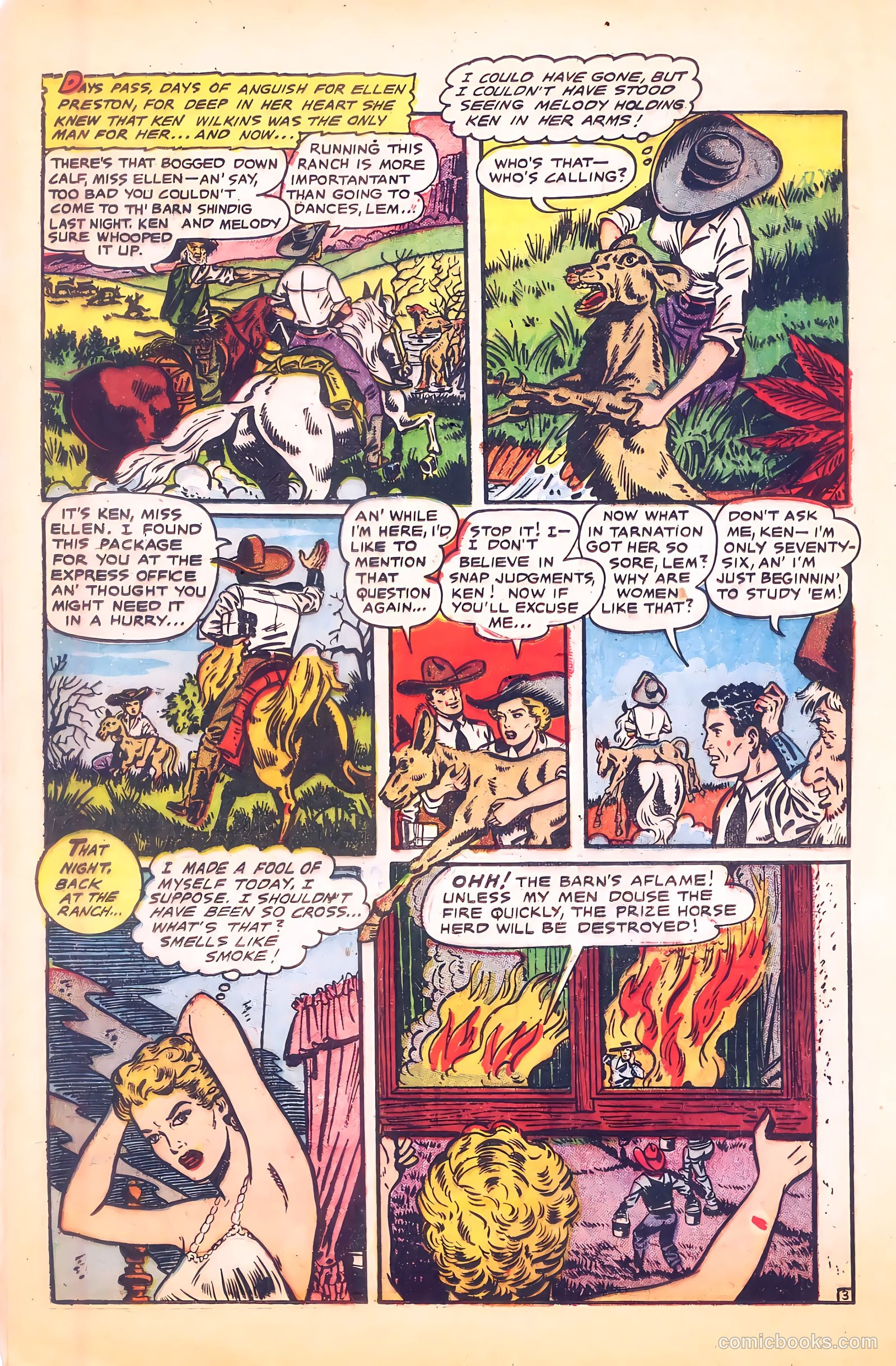 Cowgirl Romances #9 (1952) — page 16 of 36