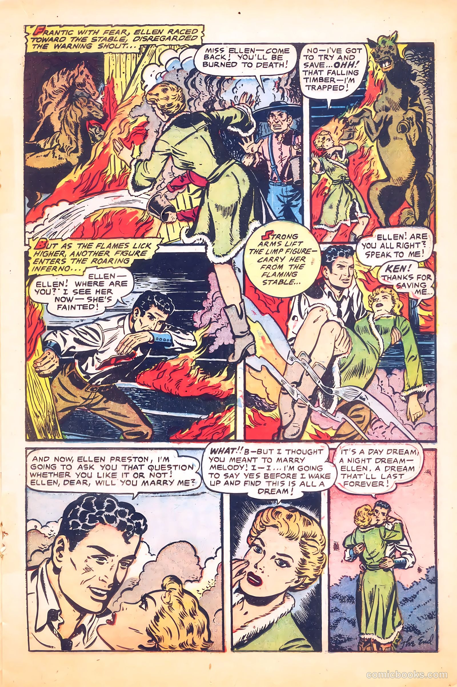 Cowgirl Romances #9 (1952) — page 17 of 36