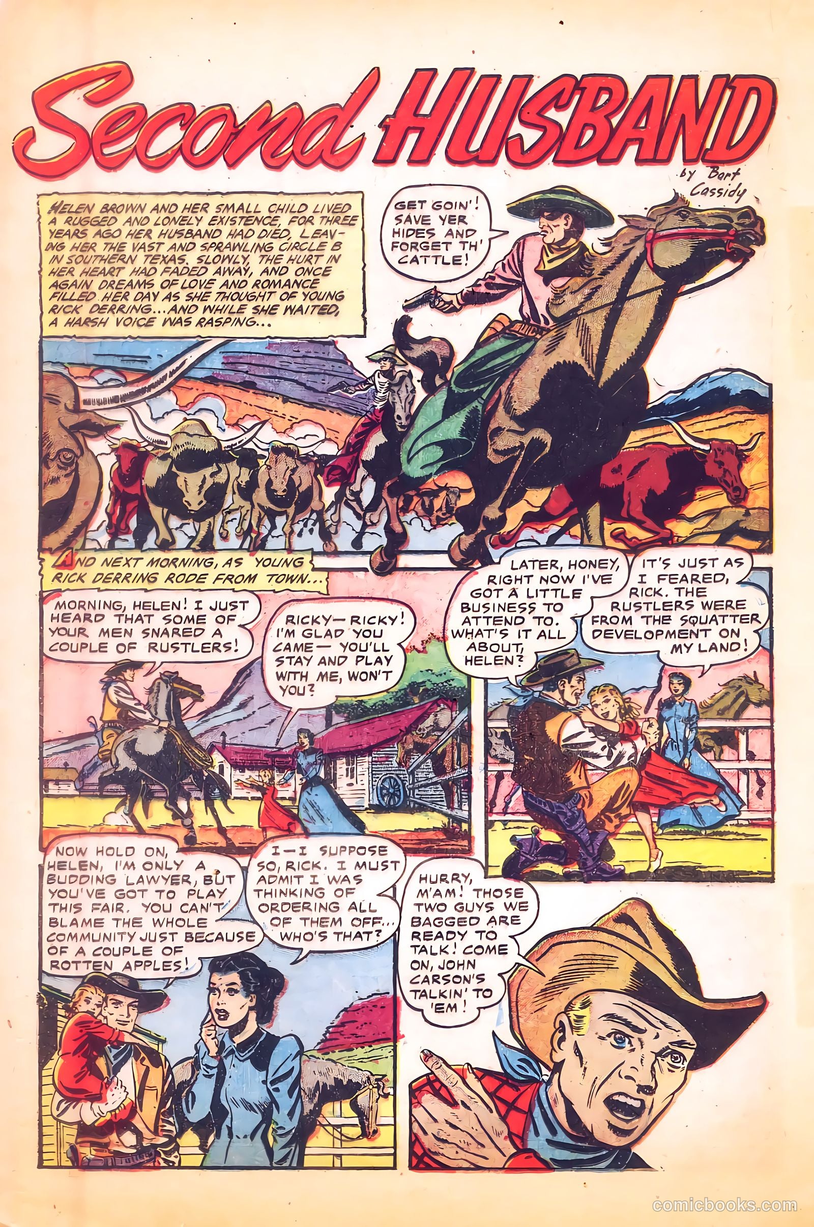 Cowgirl Romances #9 (1952) — page 20 of 36