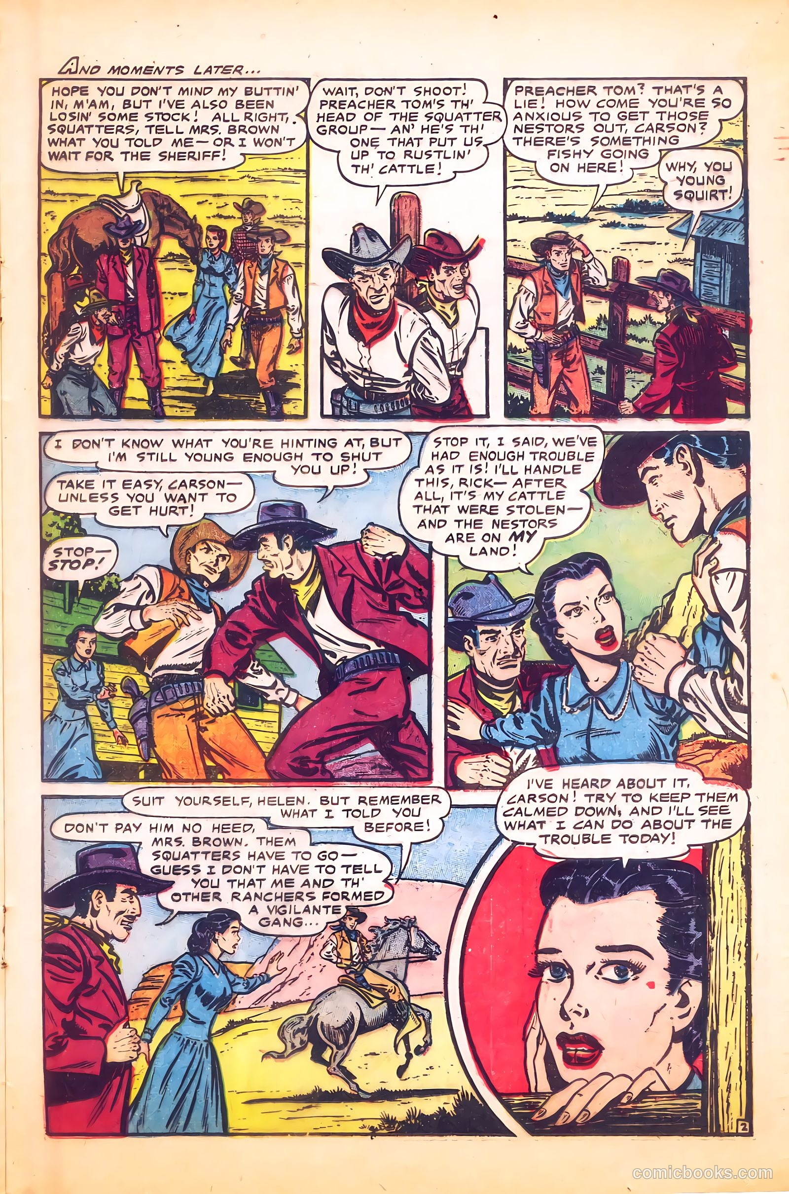 Cowgirl Romances #9 (1952) — page 21 of 36