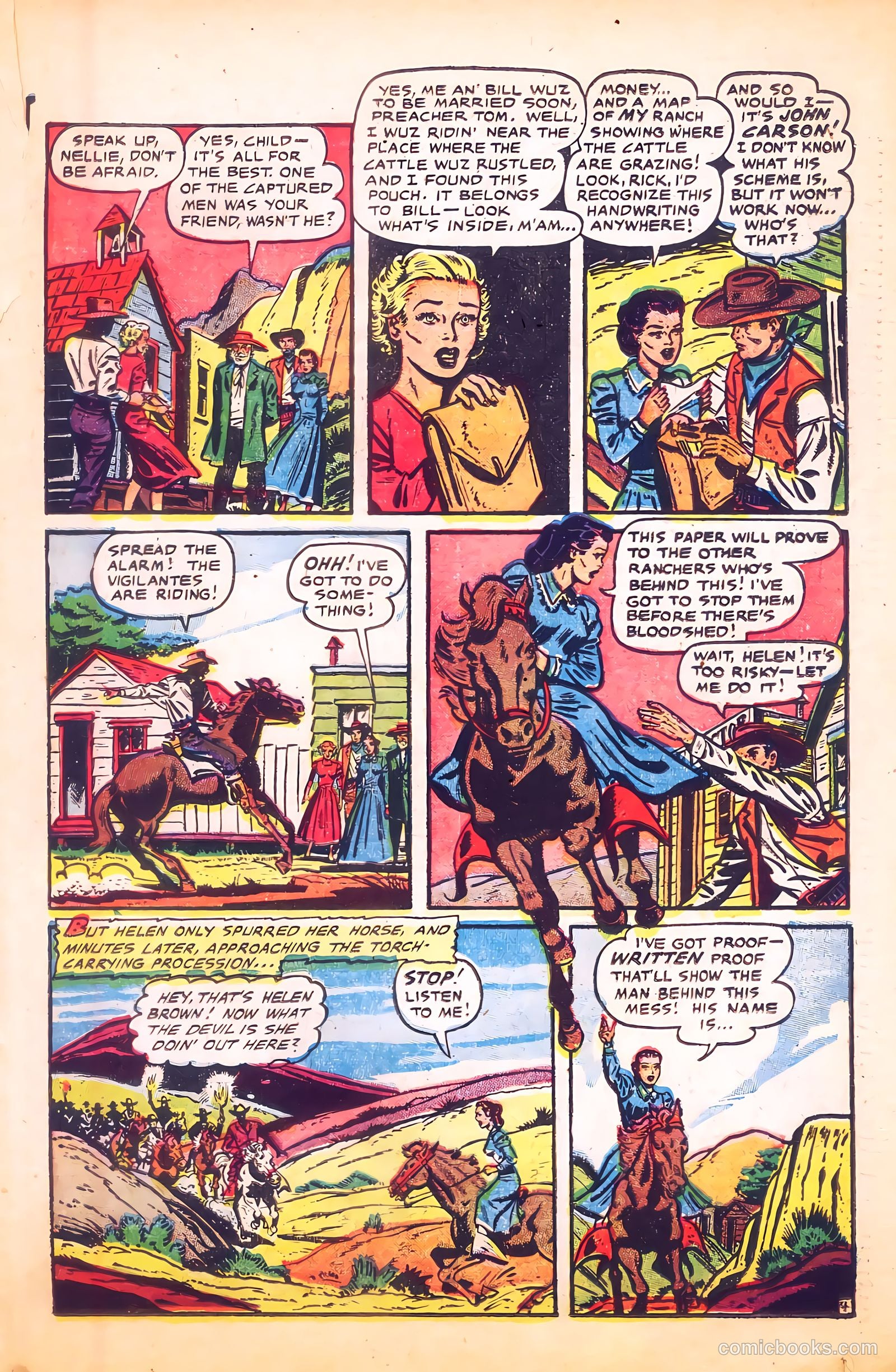 Cowgirl Romances #9 (1952) — page 23 of 36