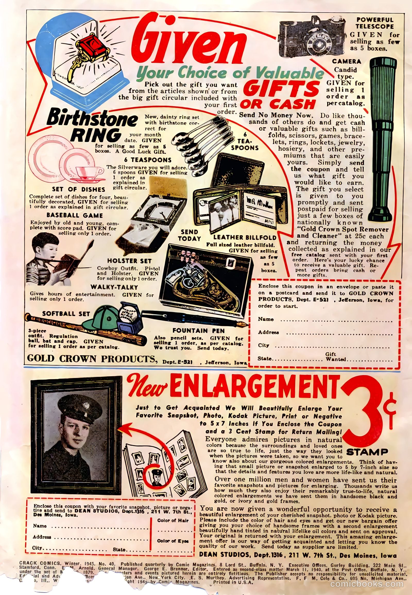 Crack Comics #40 (1945) — page 2