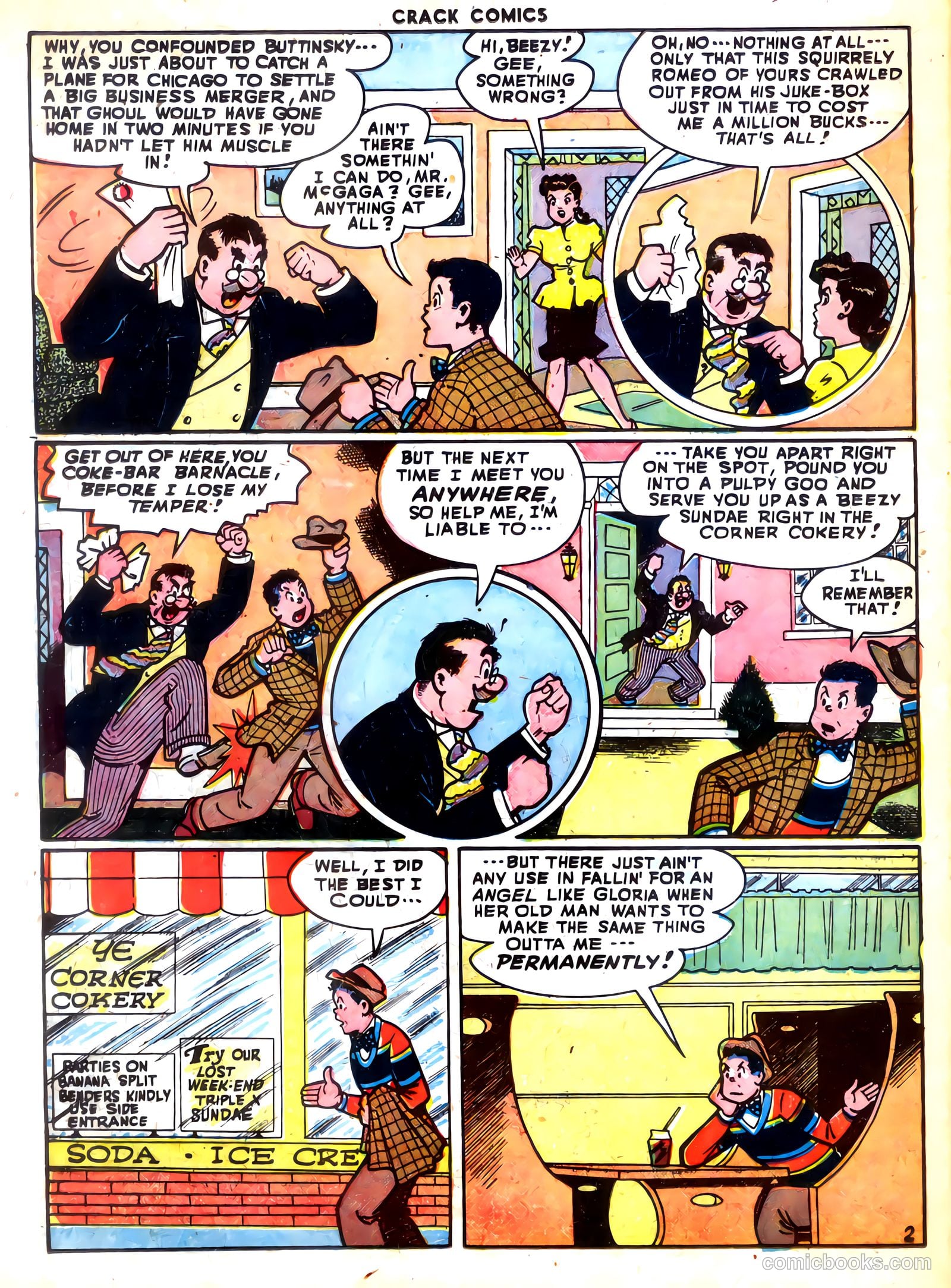 Crack Comics #54 (1948) — page 38