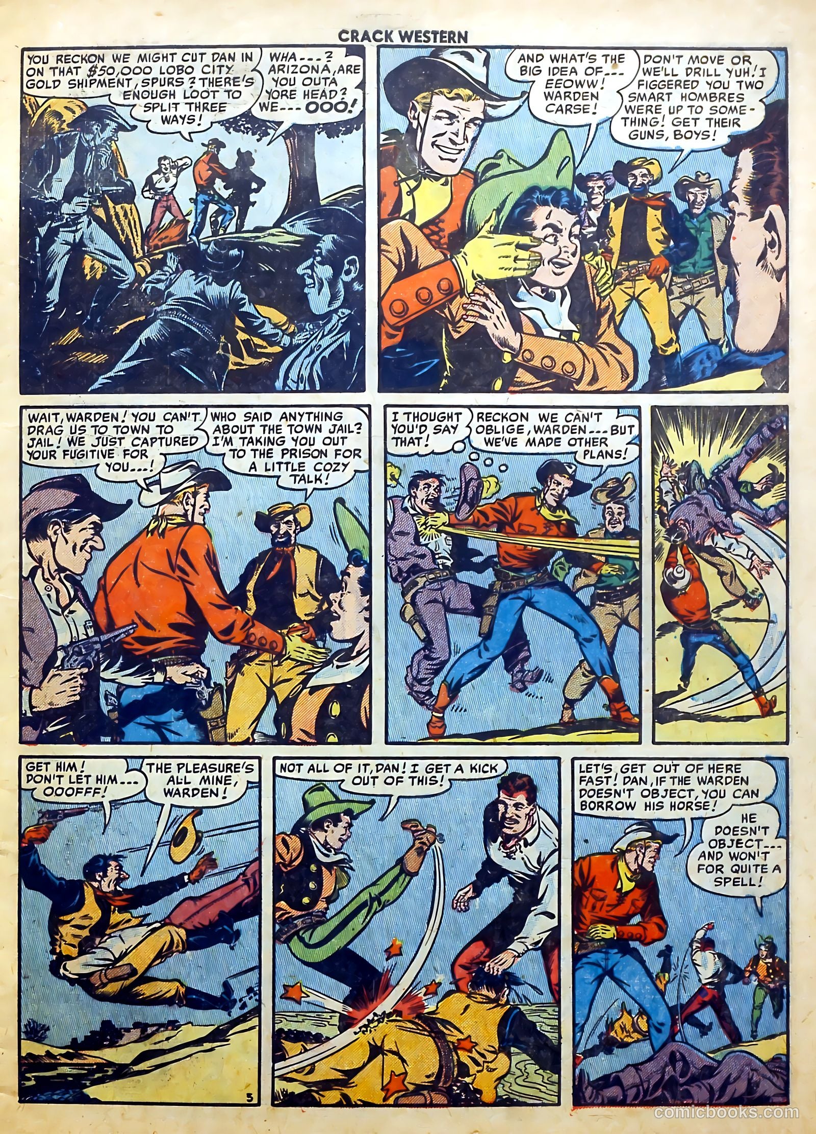 Crack Western #74 (1951) — page 7 of 37