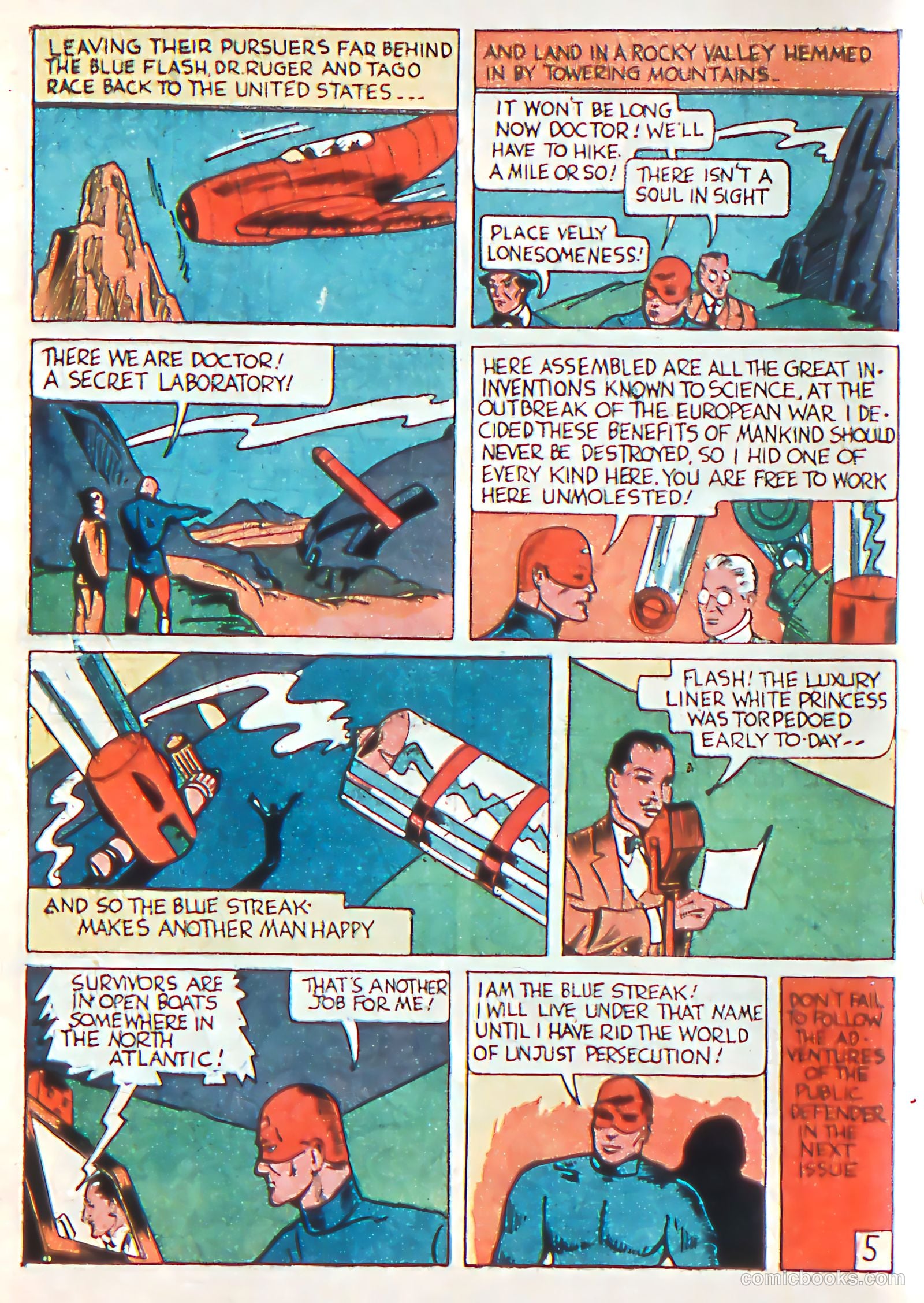 Crash Comics #1 (1948, Rayburn Productions) — page 44 of 68