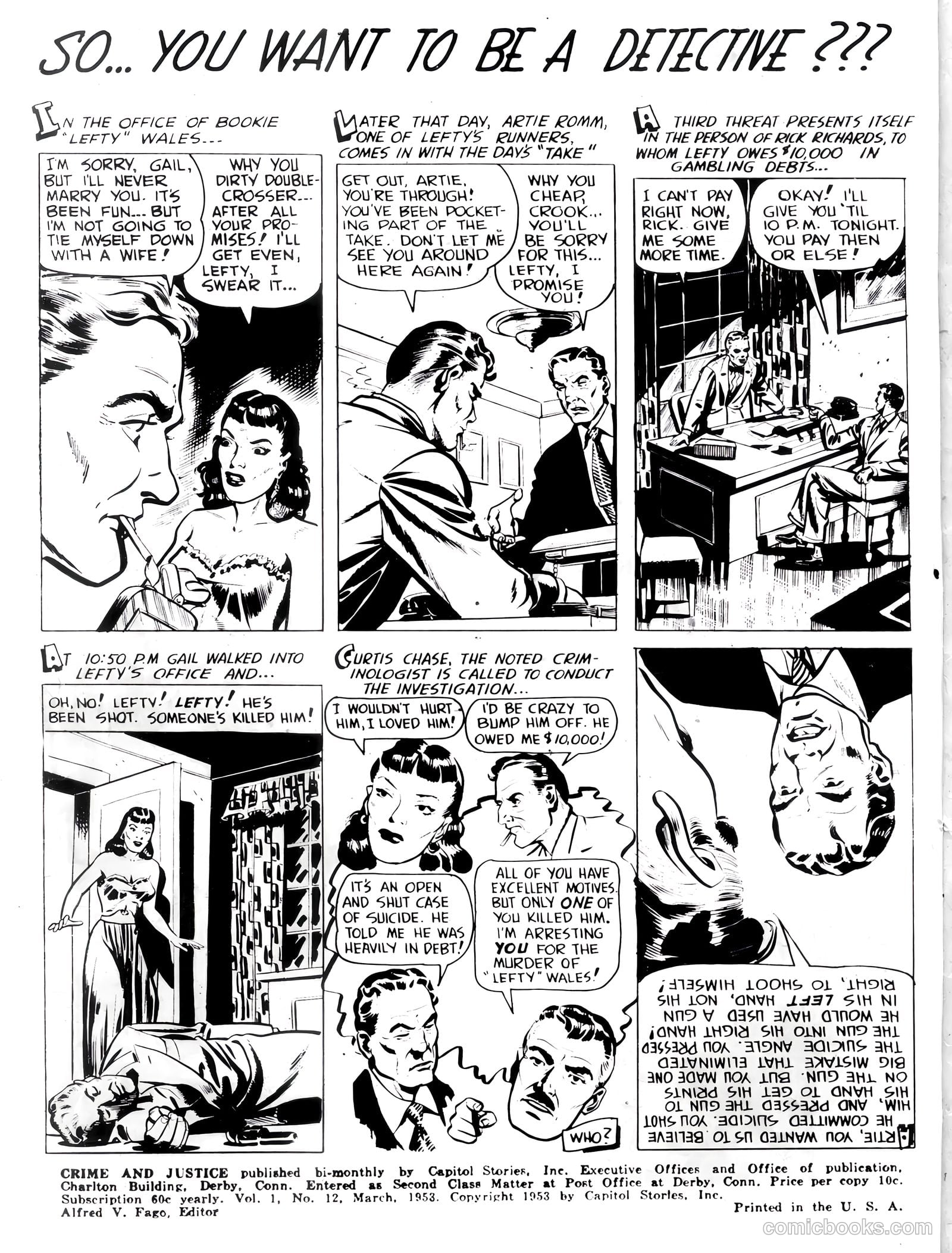 Crime and Justice #12 (1953) — page 2