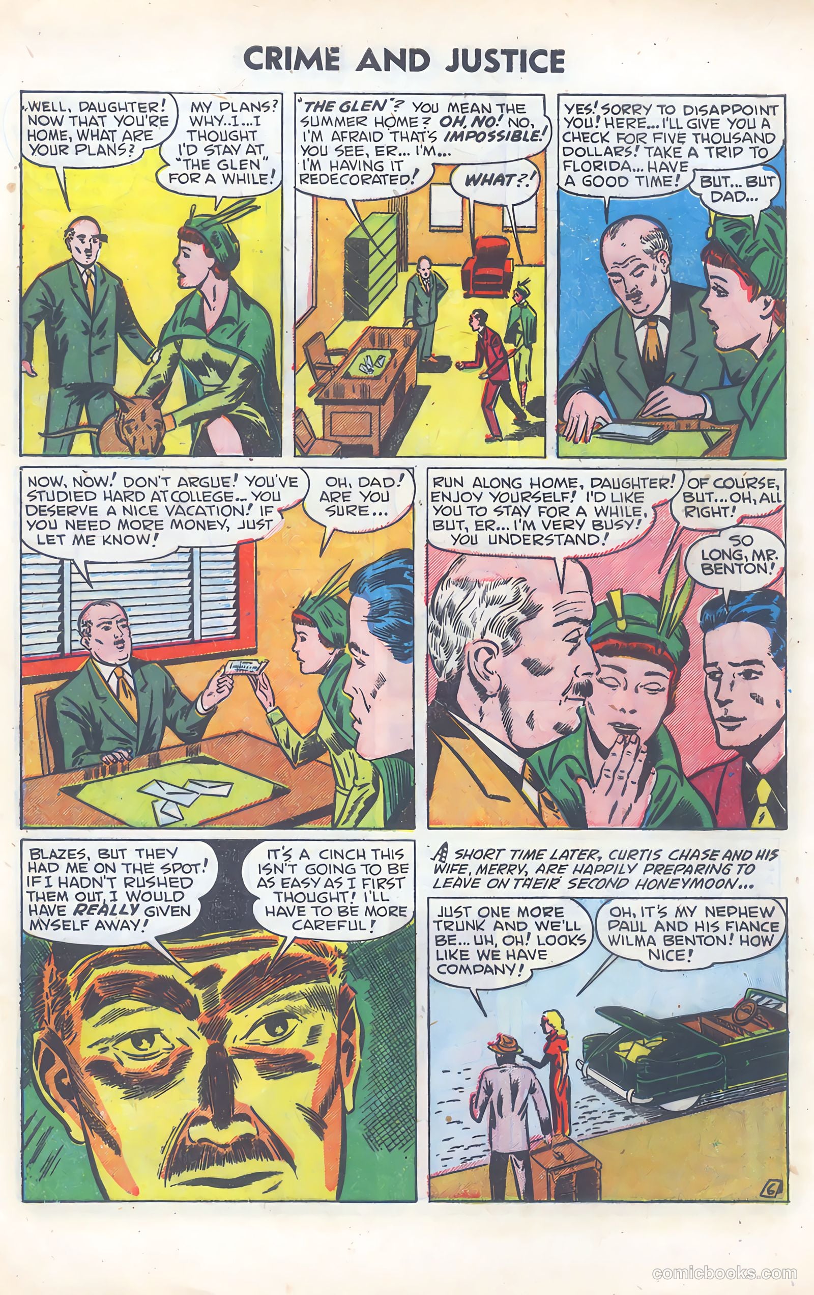 Crime and Justice #5 (1952) — page 8