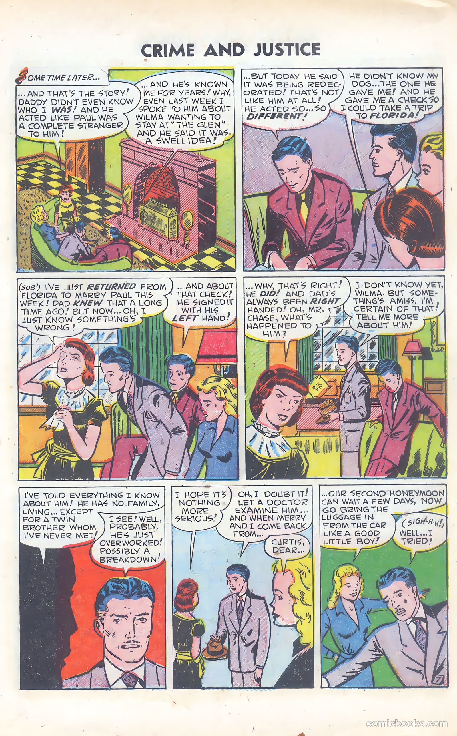 Crime and Justice #5 (1952) — page 9