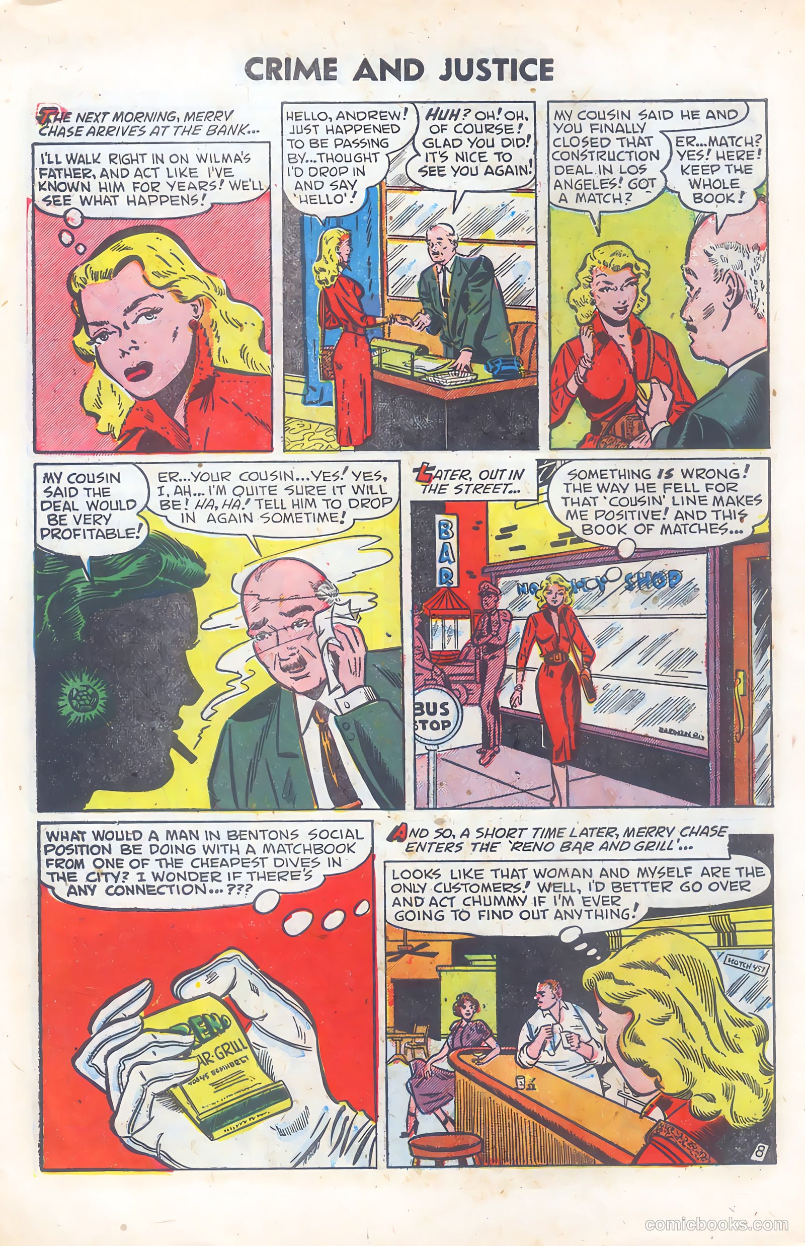 Crime and Justice #5 (1952) — page 10