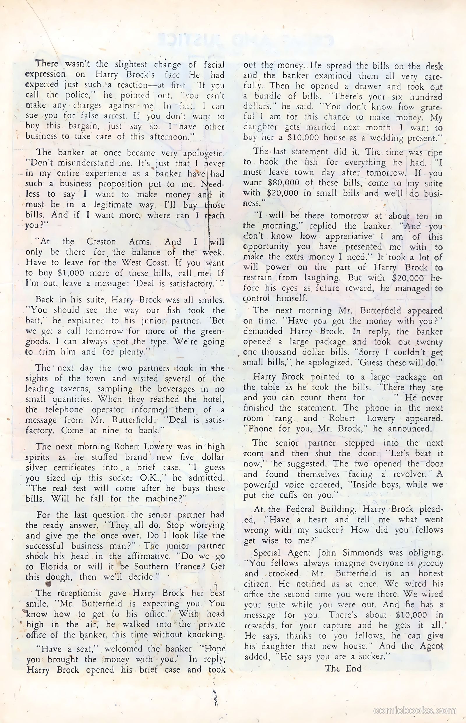Crime and Justice #5 (1952) — page 19