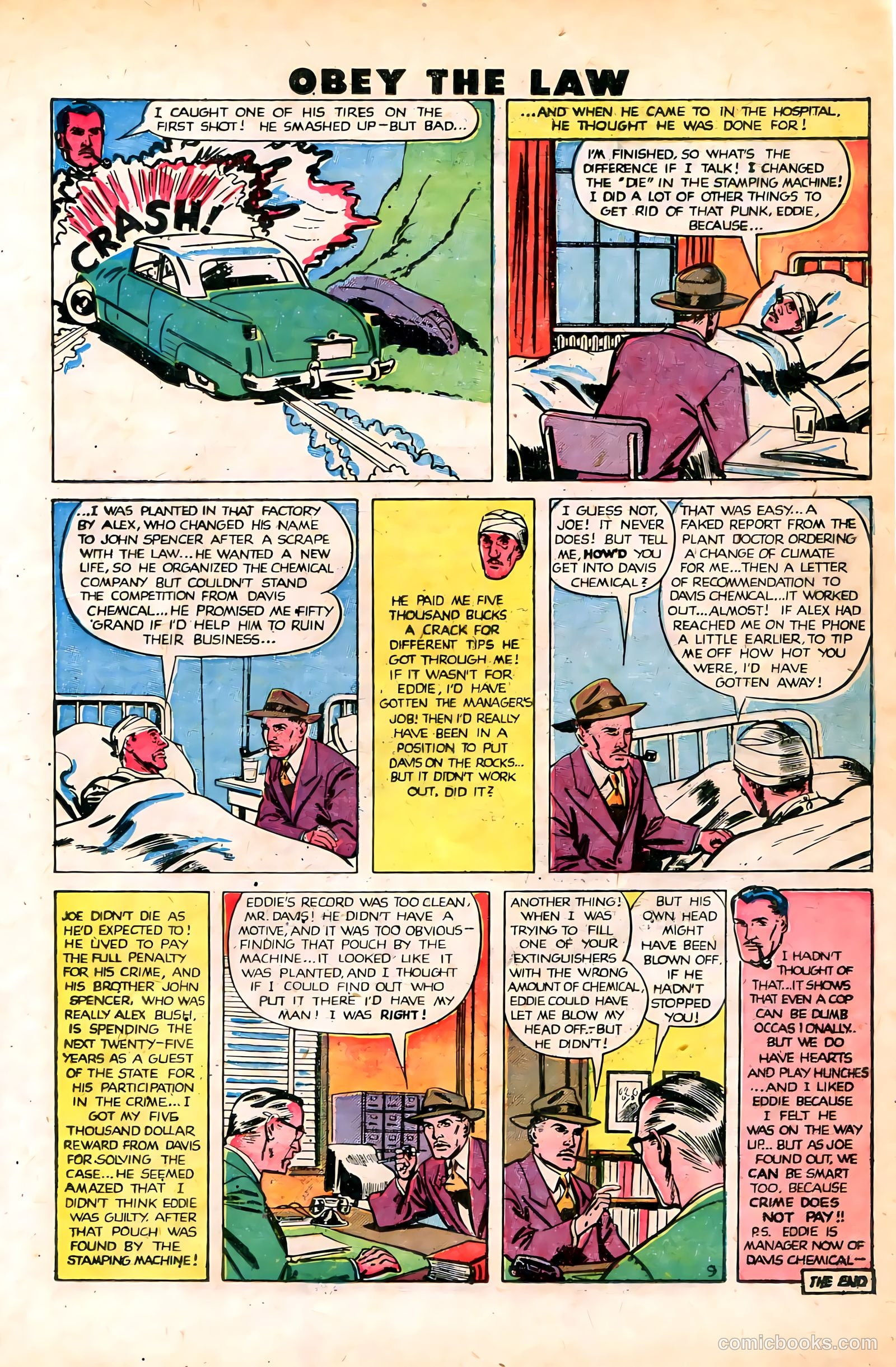 Crime and Punishment #25 (1950) — page 35 of 51