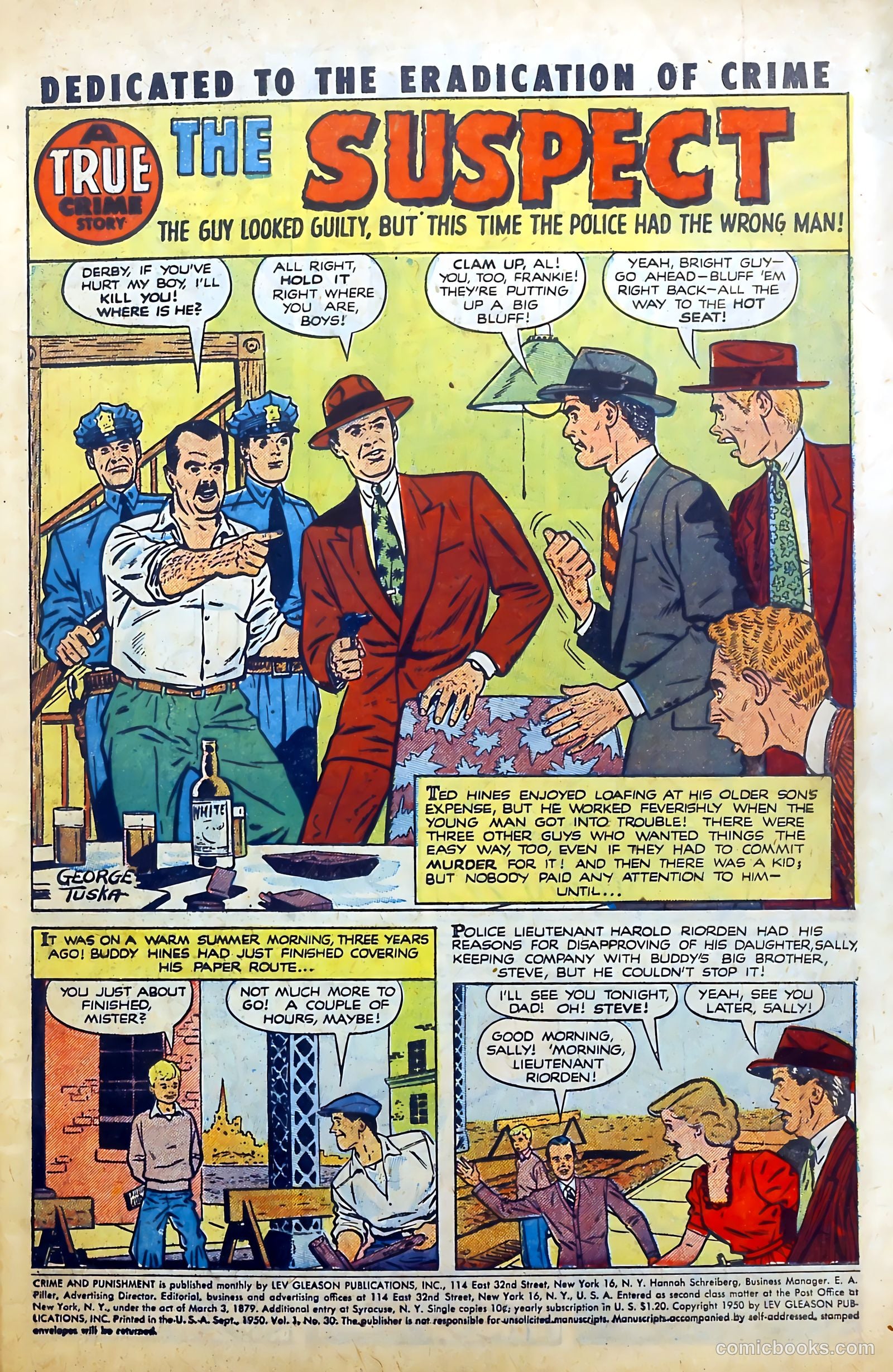 Crime and Punishment #30 (1950, Lev Gleason Publications, Inc.) — page 3 of 53