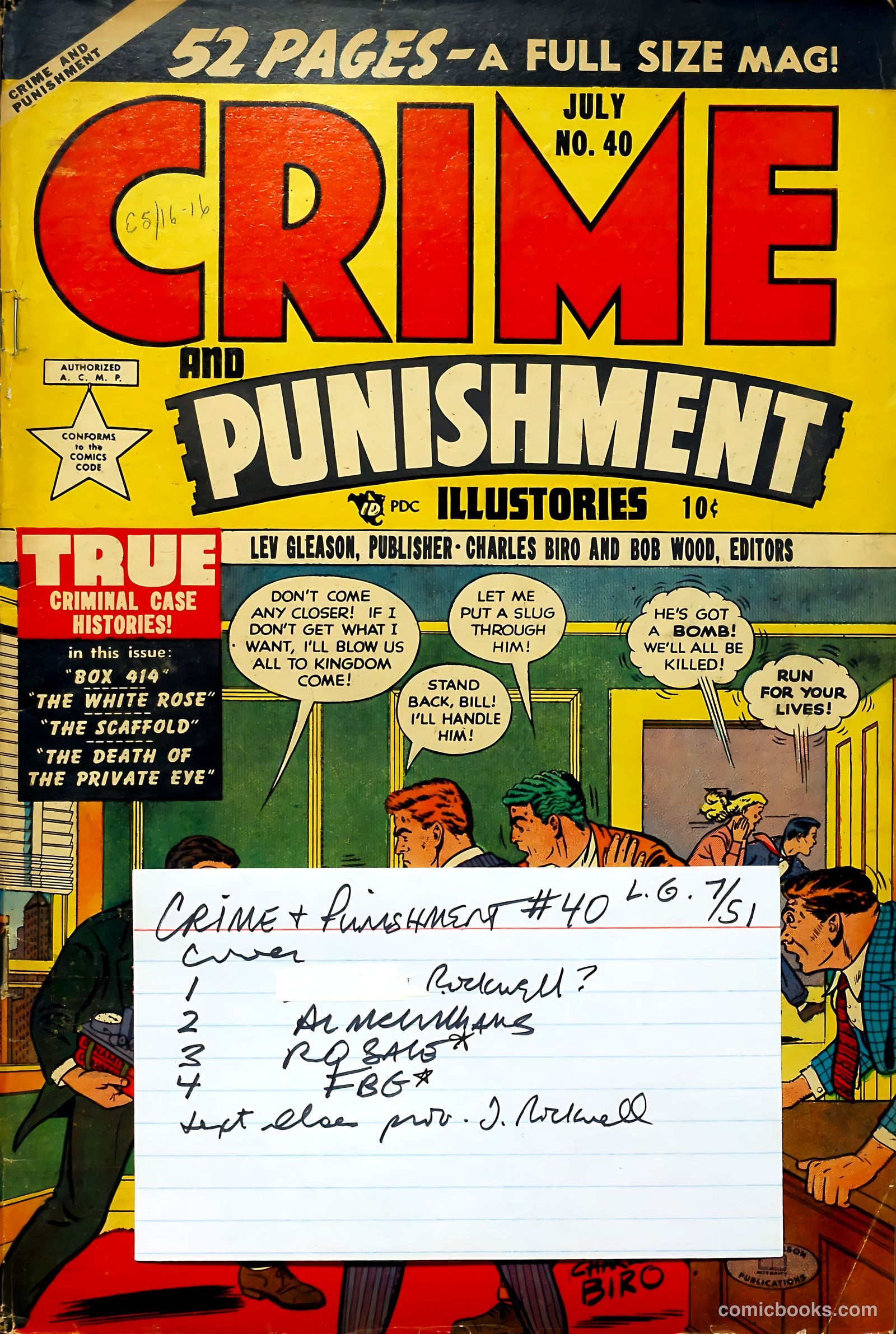 Crime and Punishment #40 (1951) — page 53 of 53