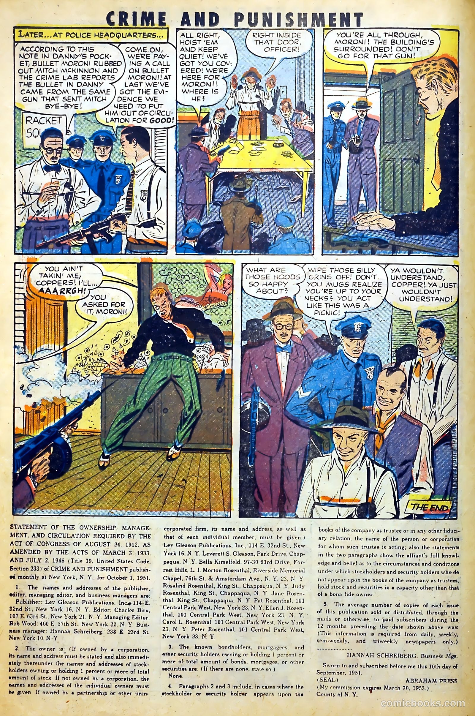 Crime and Punishment #47 (1952) — page 16 of 37