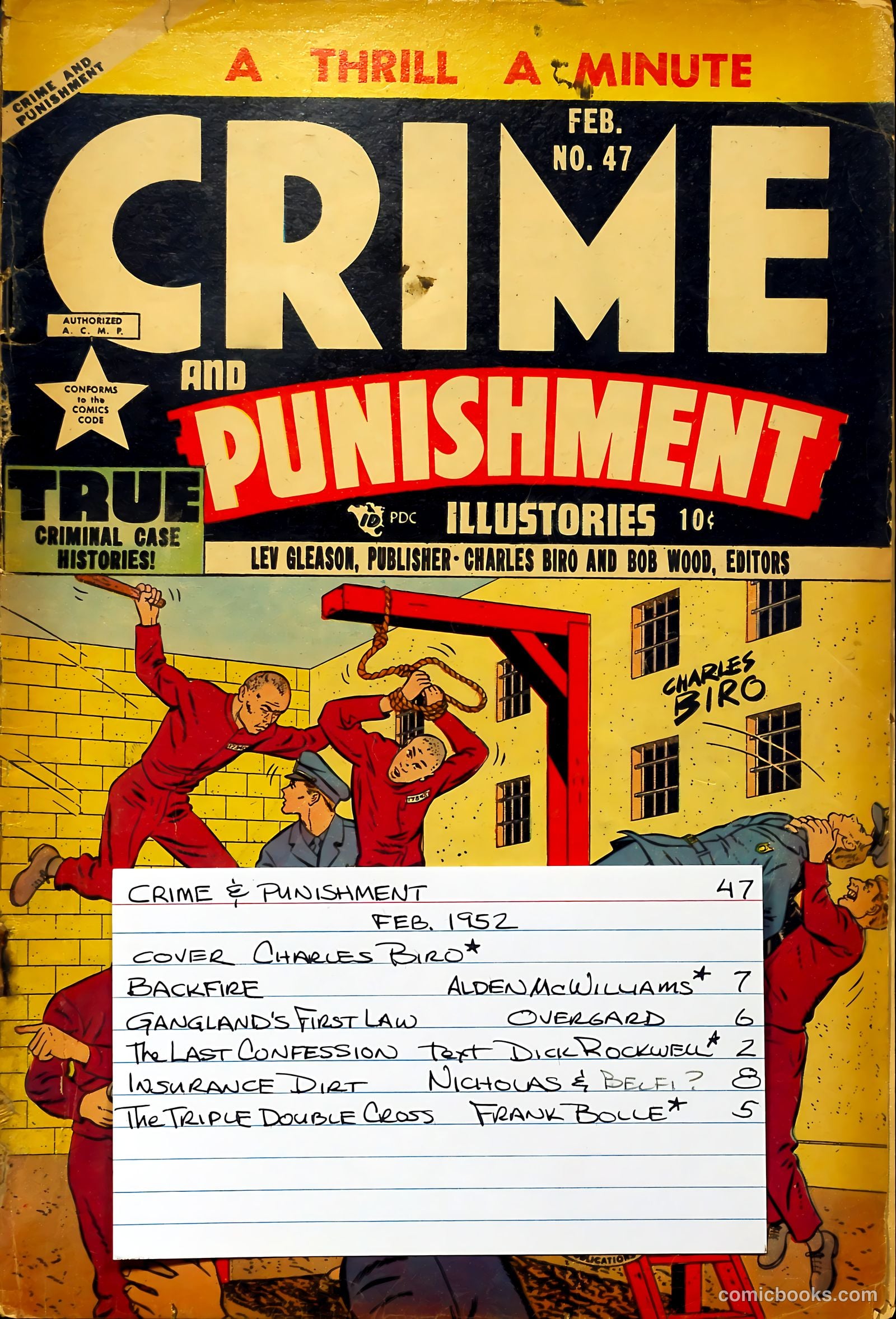 Crime and Punishment #47 (1952) — page 37 of 37