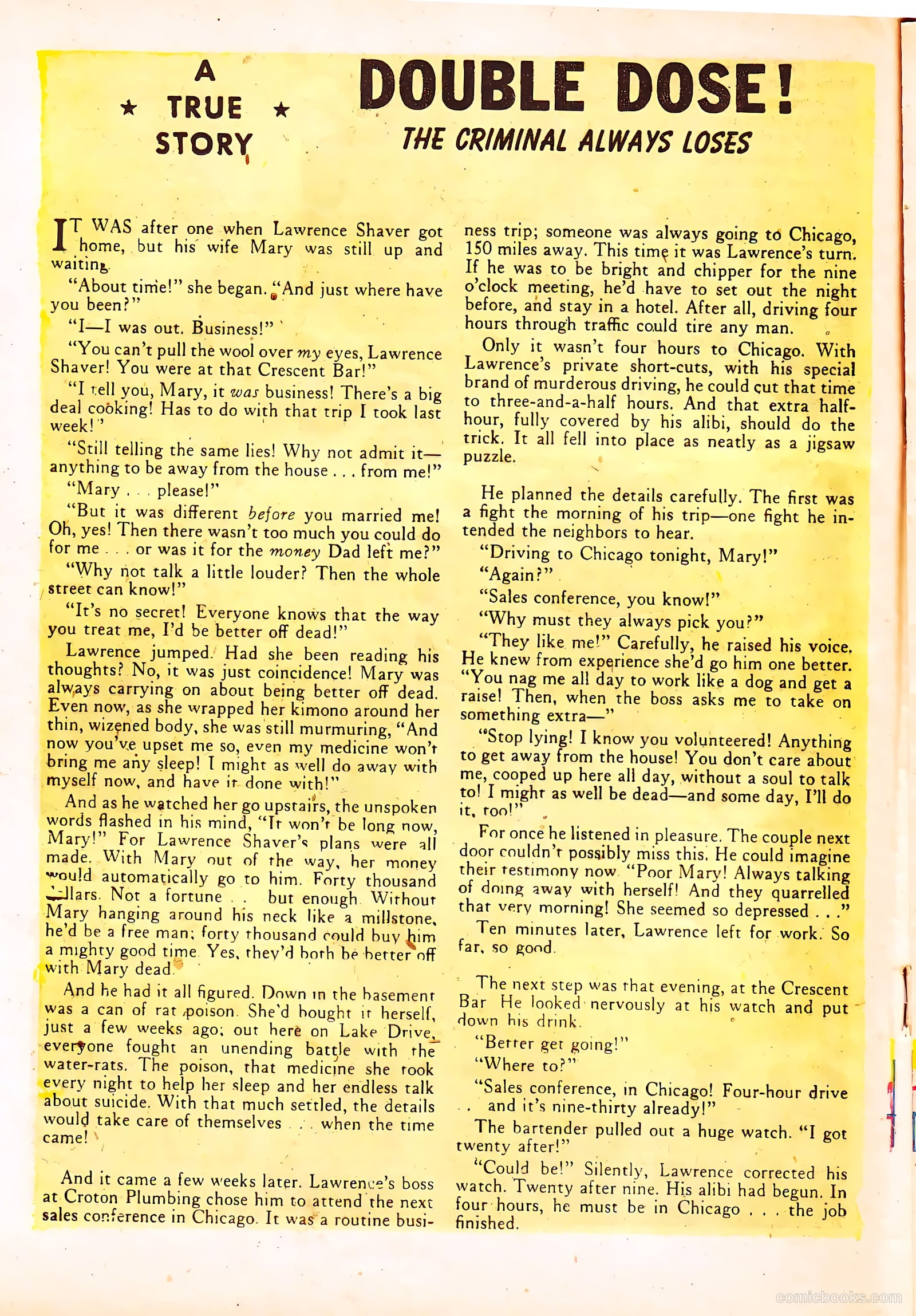 Crime Clinic #5 (1952) — page 16