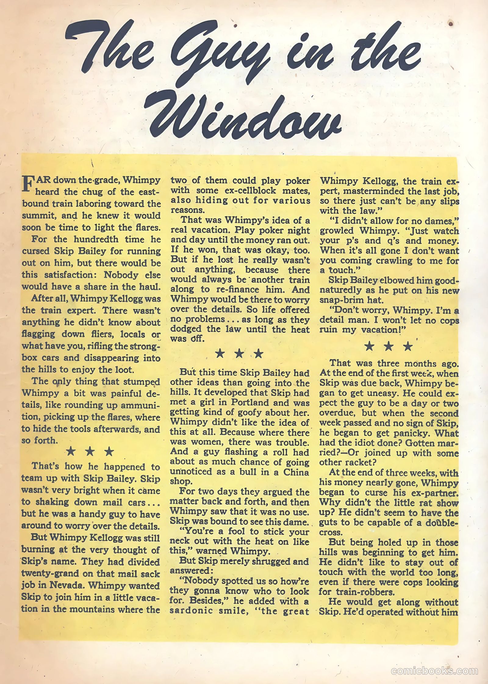 Crime Detective Comics #6 (1949) — page 35 of 52