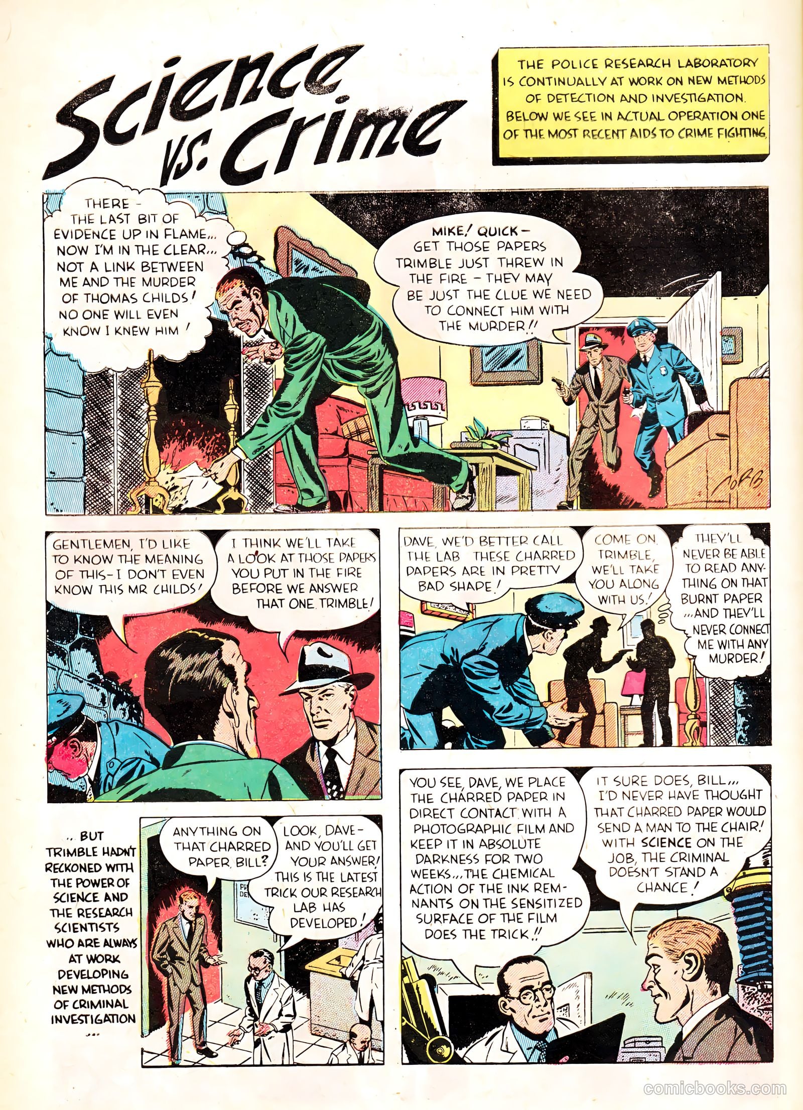 Crime Detective Comics #8 (1951) — page 42 of 52