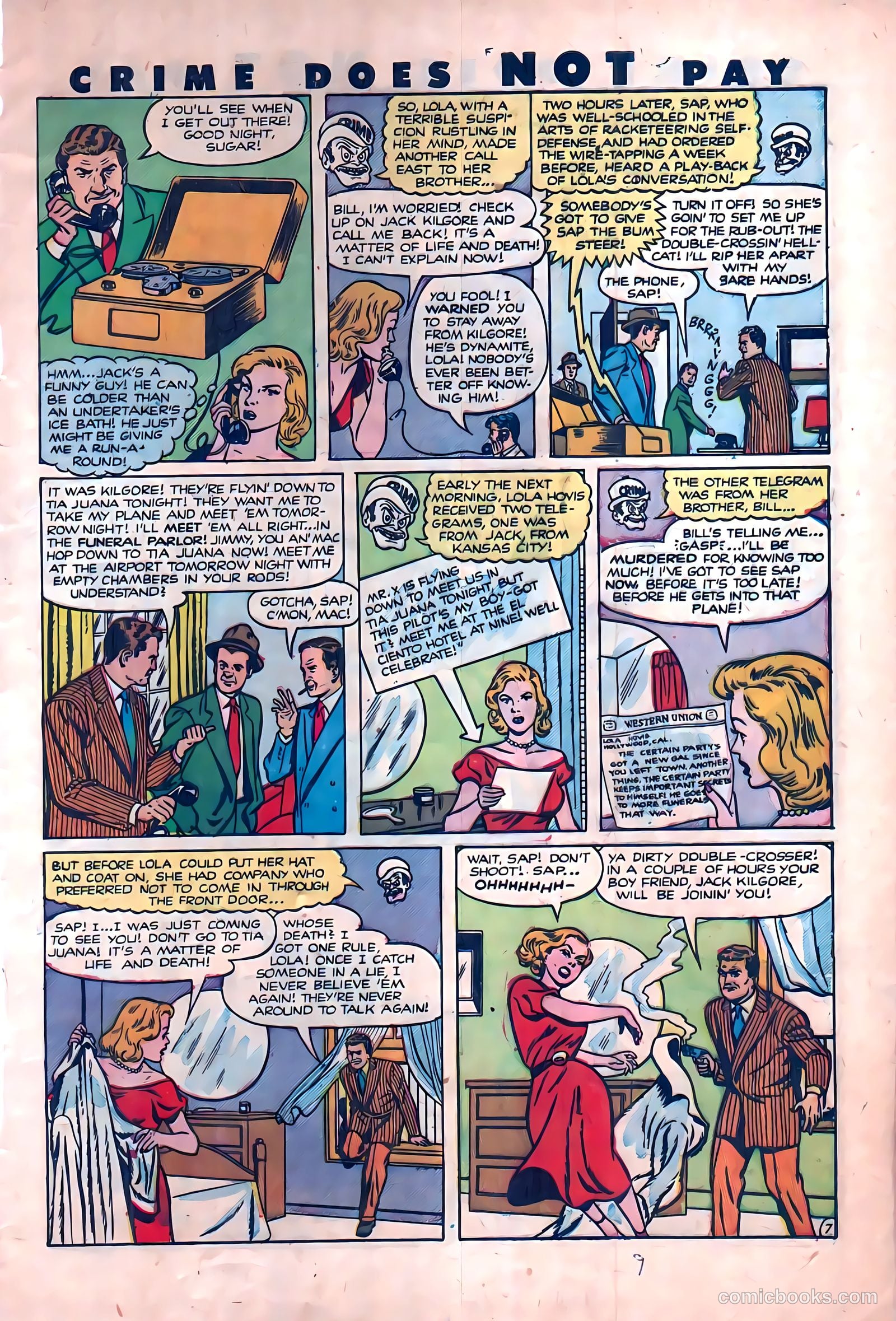 Crime Does Not Pay #112 (1952) — page 9