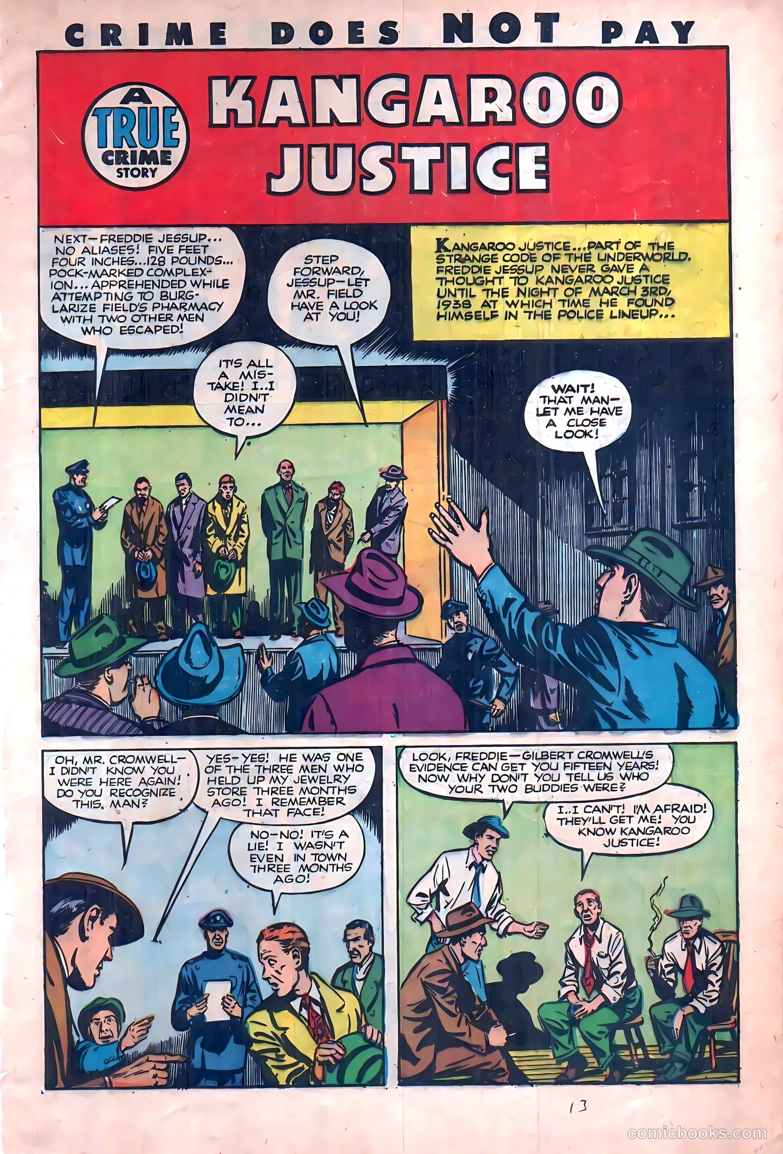 Crime Does Not Pay #112 (1952) — page 13