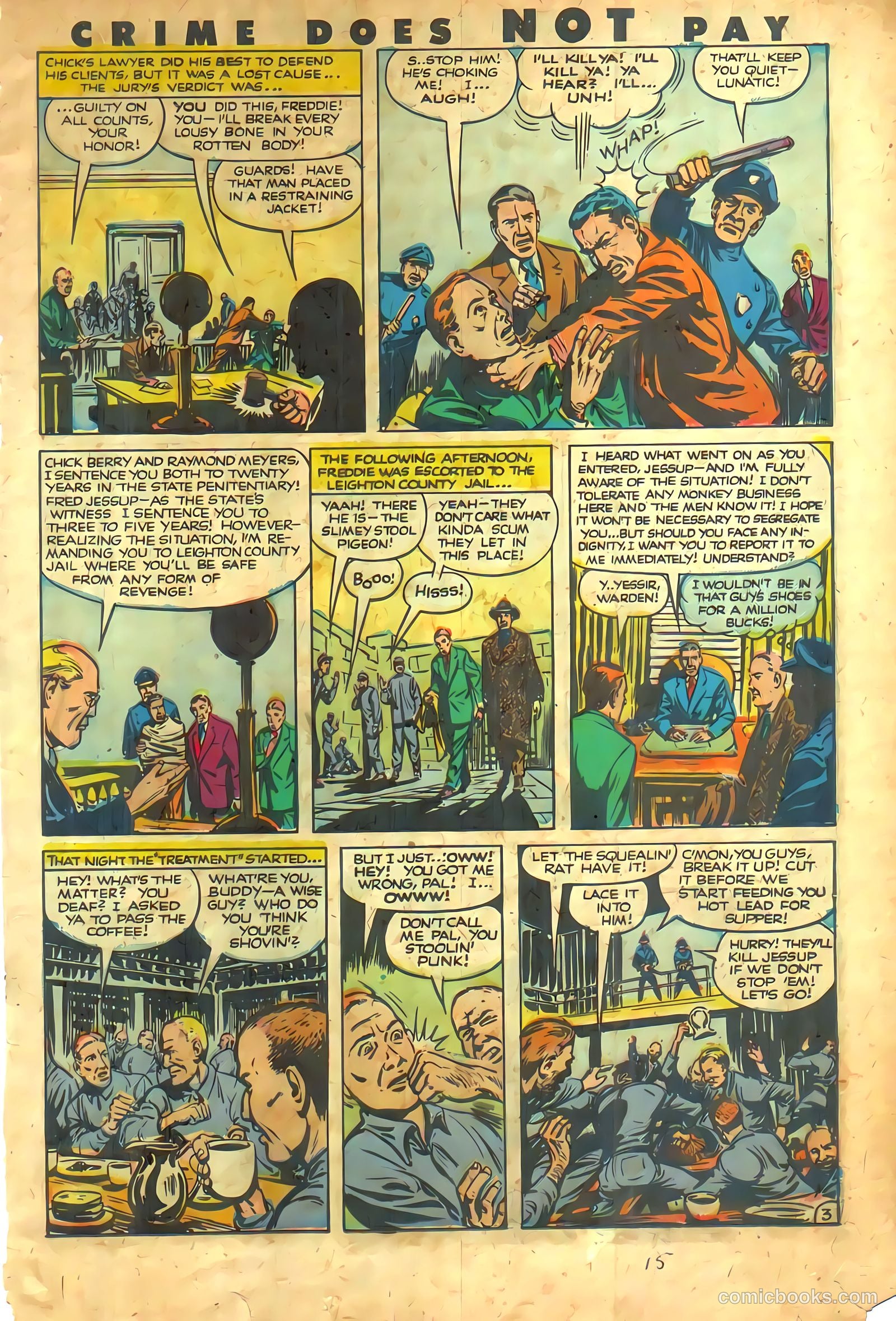 Crime Does Not Pay #112 (1952) — page 15
