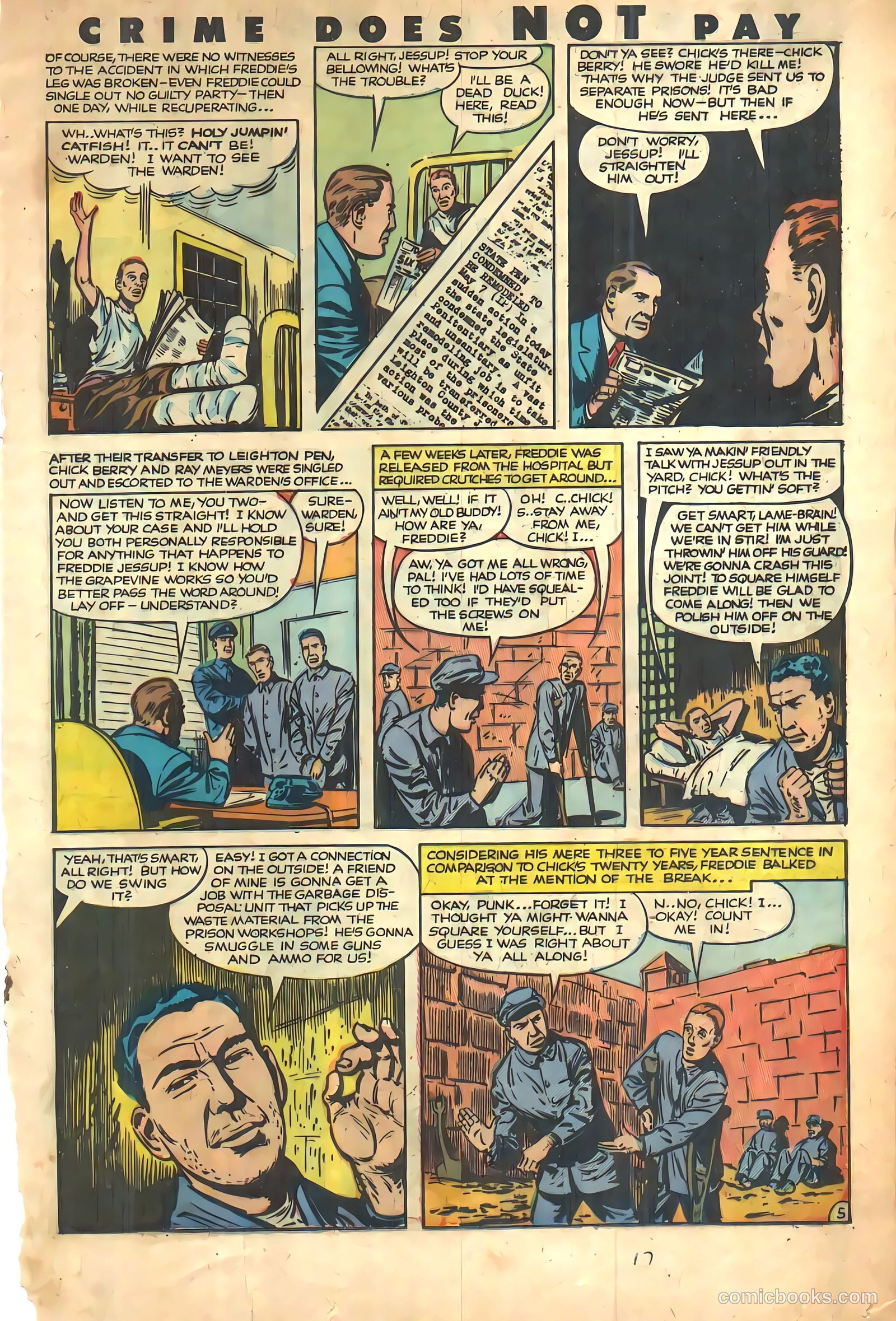 Crime Does Not Pay #112 (1952) — page 17