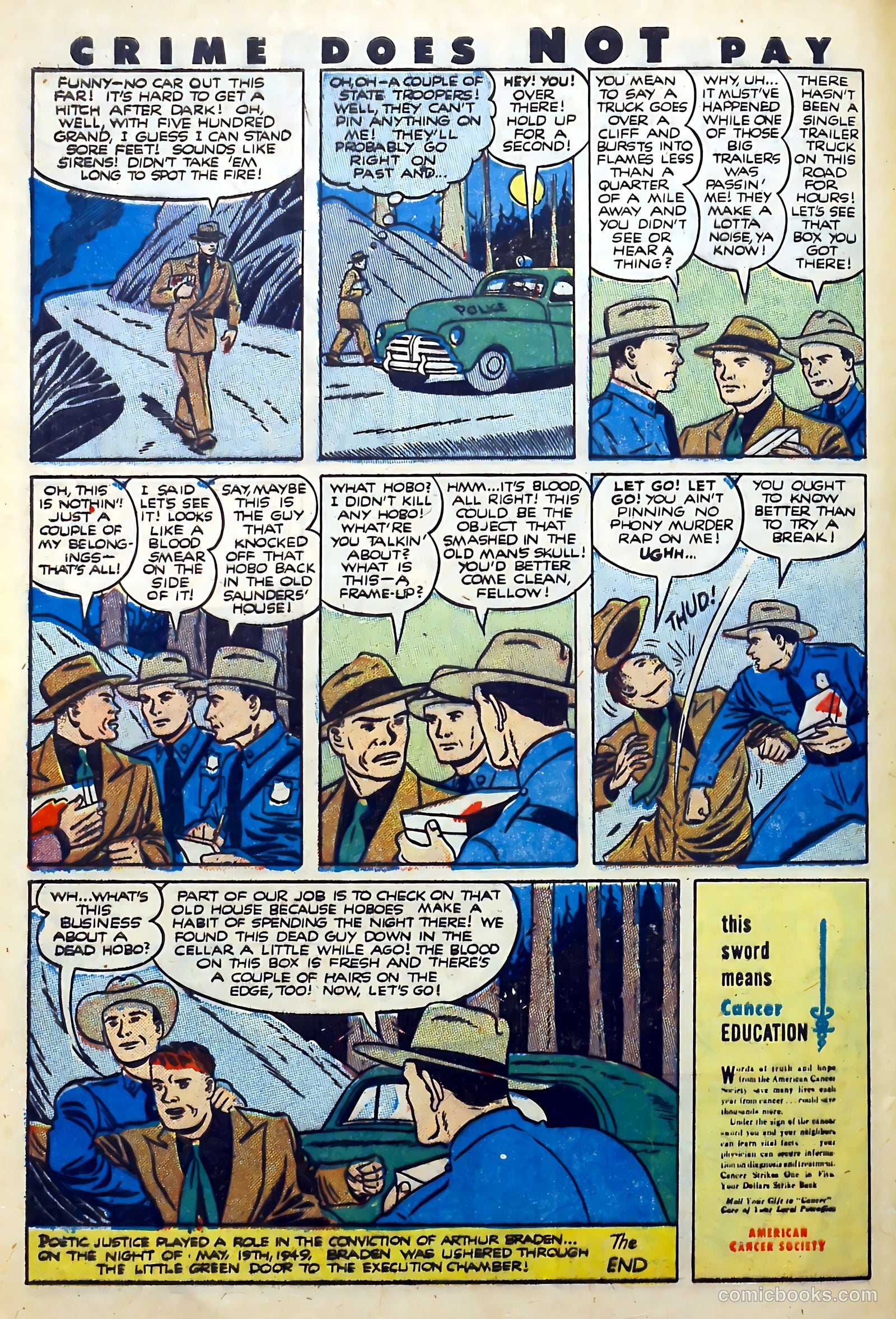 Crime Does Not Pay #113 (1952) — page 32 of 37