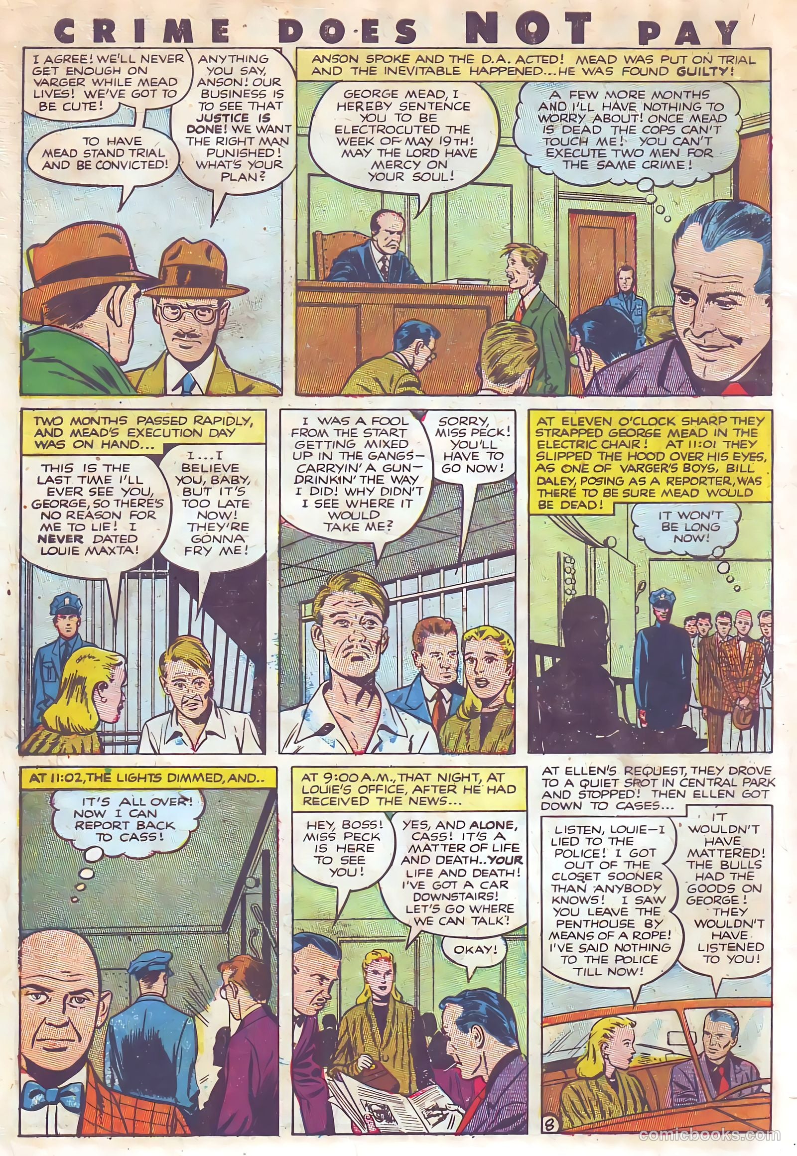 Crime Does Not Pay #115 (1952) — page 10