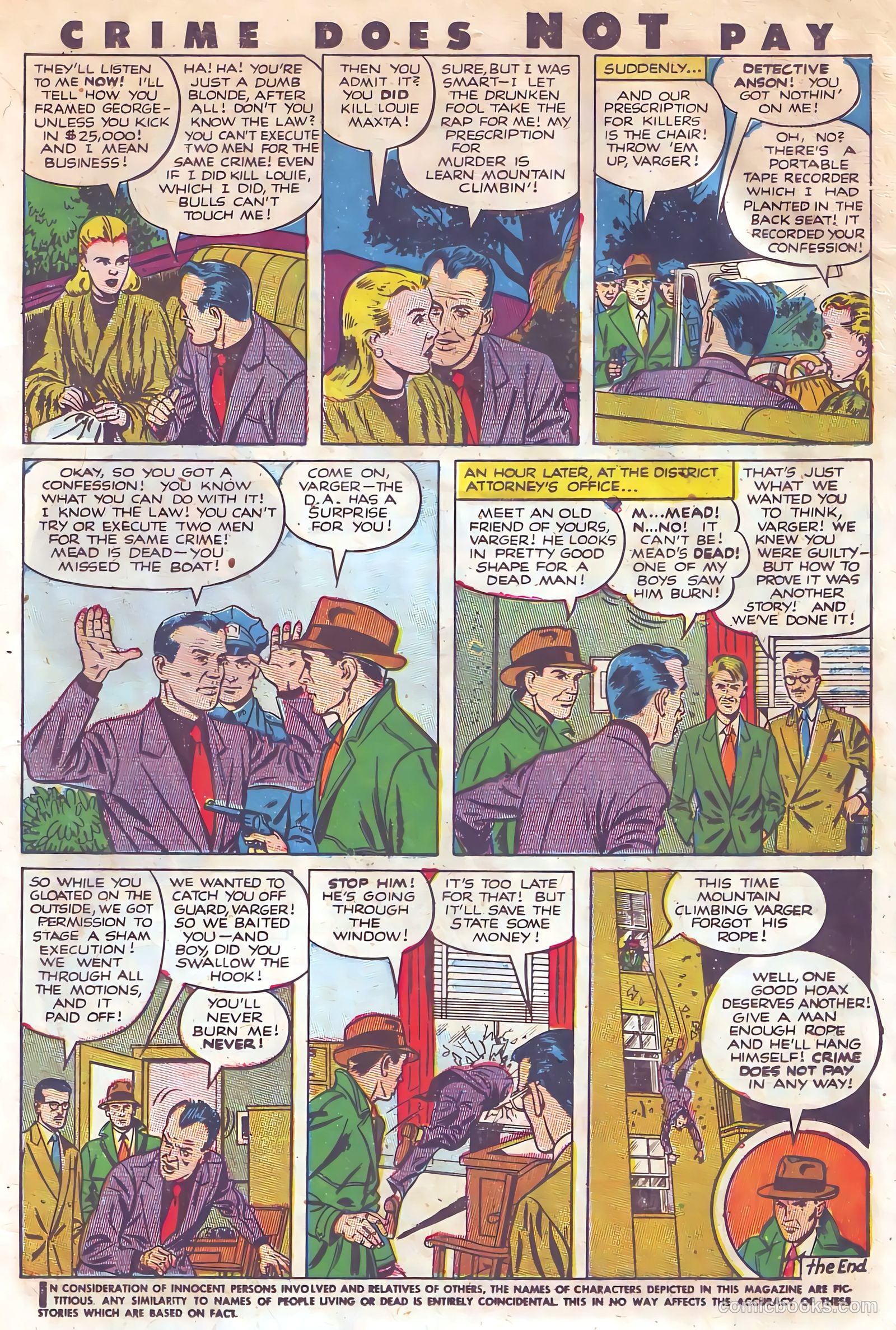 Crime Does Not Pay #115 (1952) — page 11